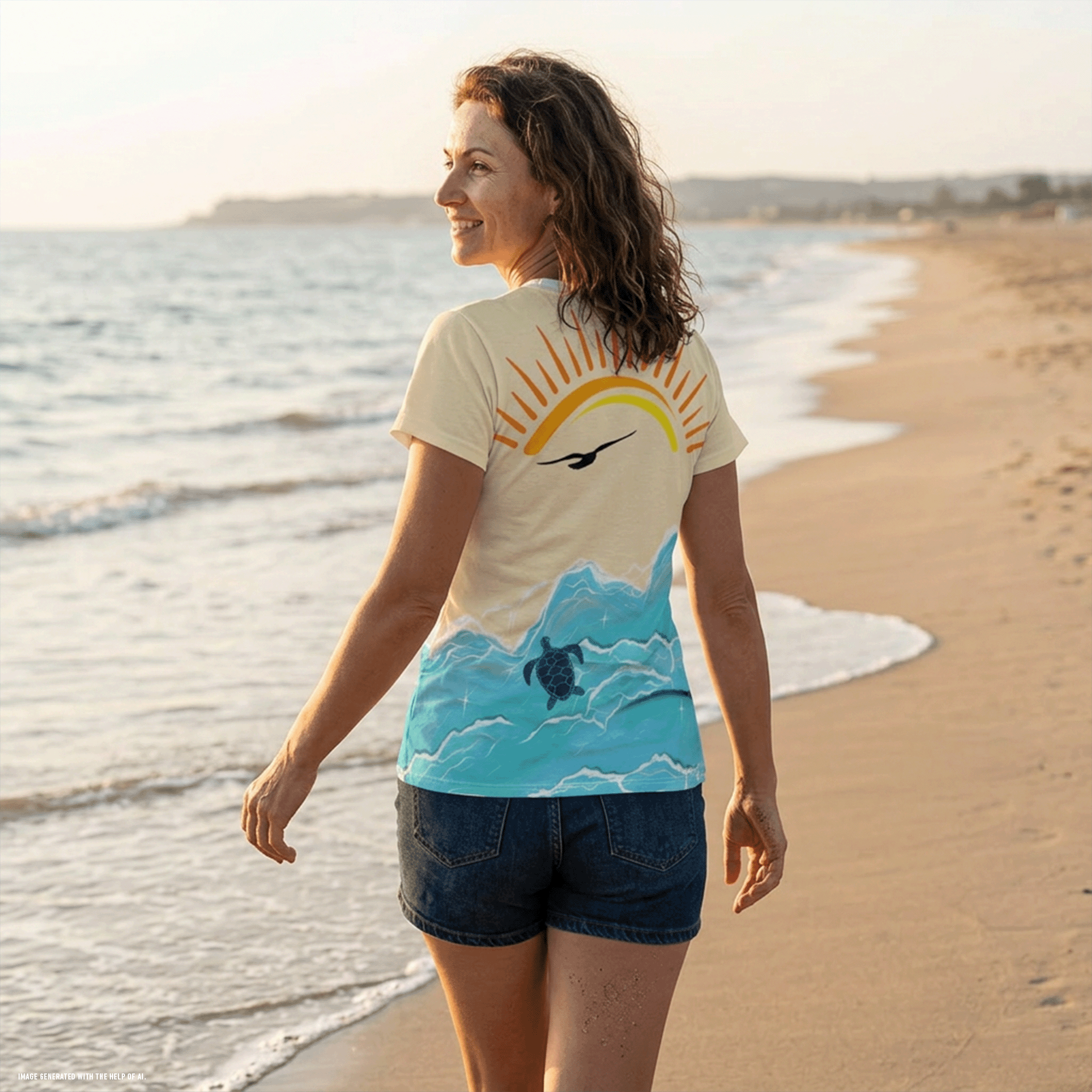 Women's Salty Beach Lightweight Tee