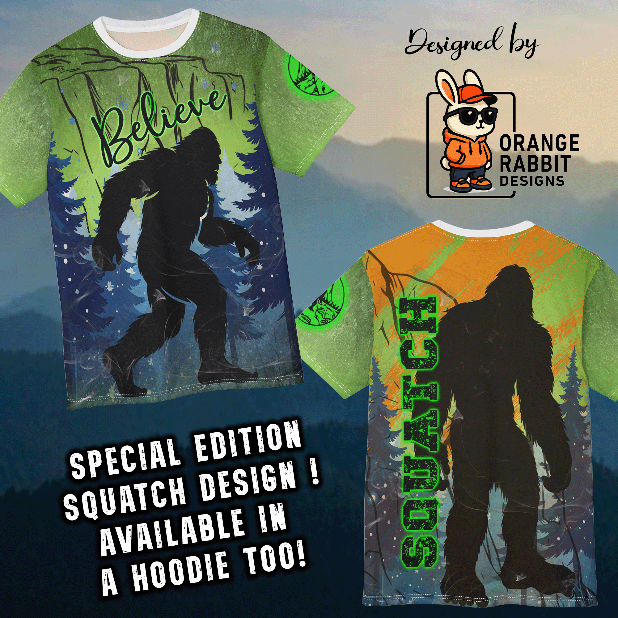 Sasquatch Believe Bigfoot T‑Shirt