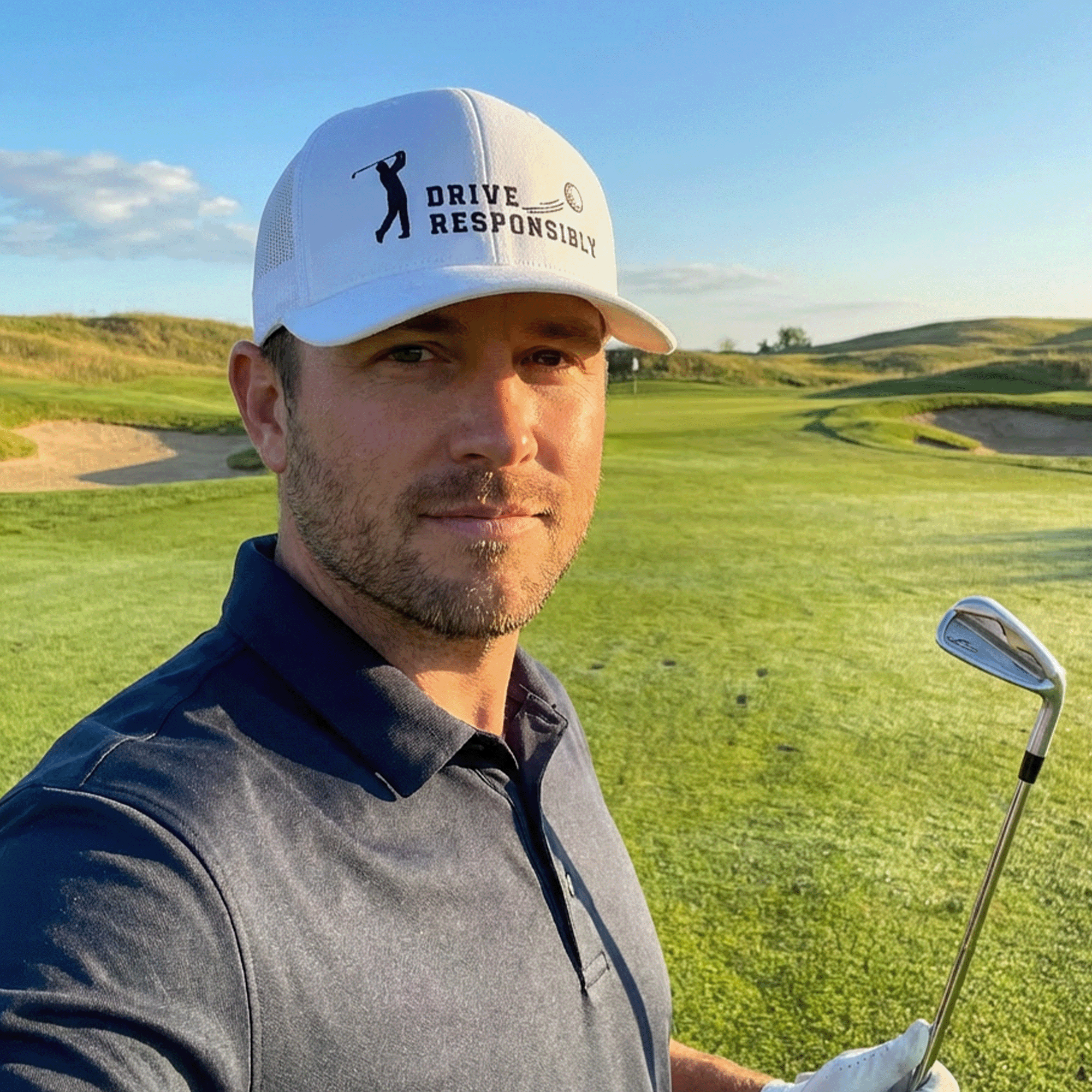 Funny Embroidered Golf Trucker Cap