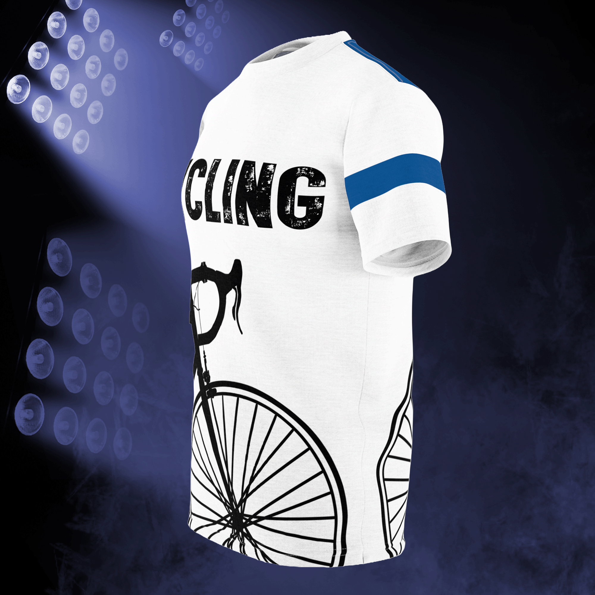 Cycling All Over Print Moisture-Wicking Unisex Tee