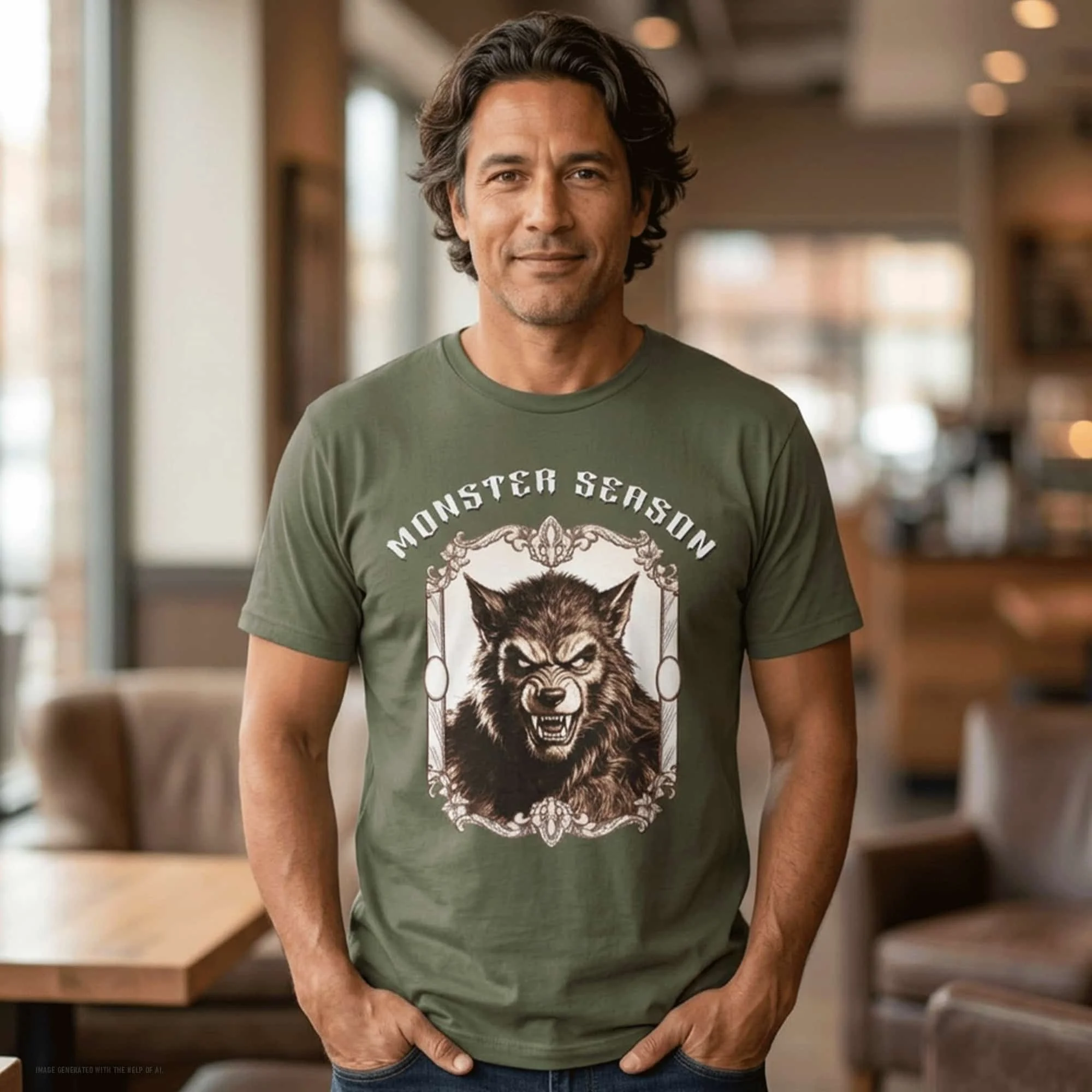 Vintage Werewolf Season Soft-style T‑Shirt