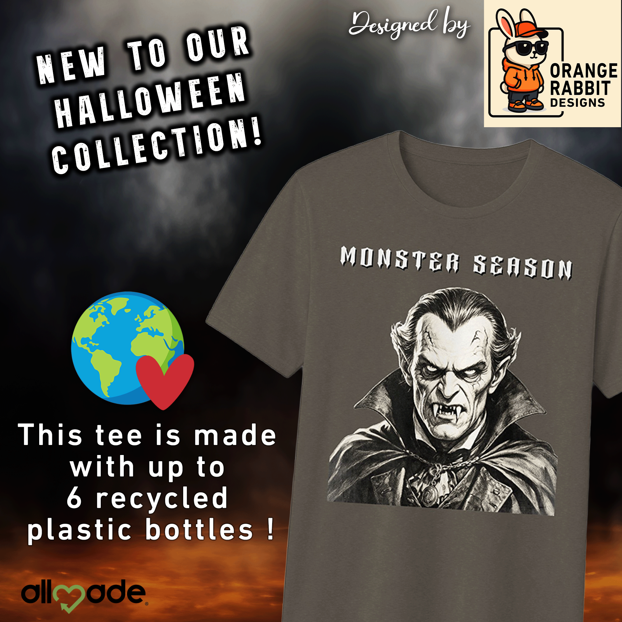 Monster Season Vampire Recycled Tri-Blend Tee