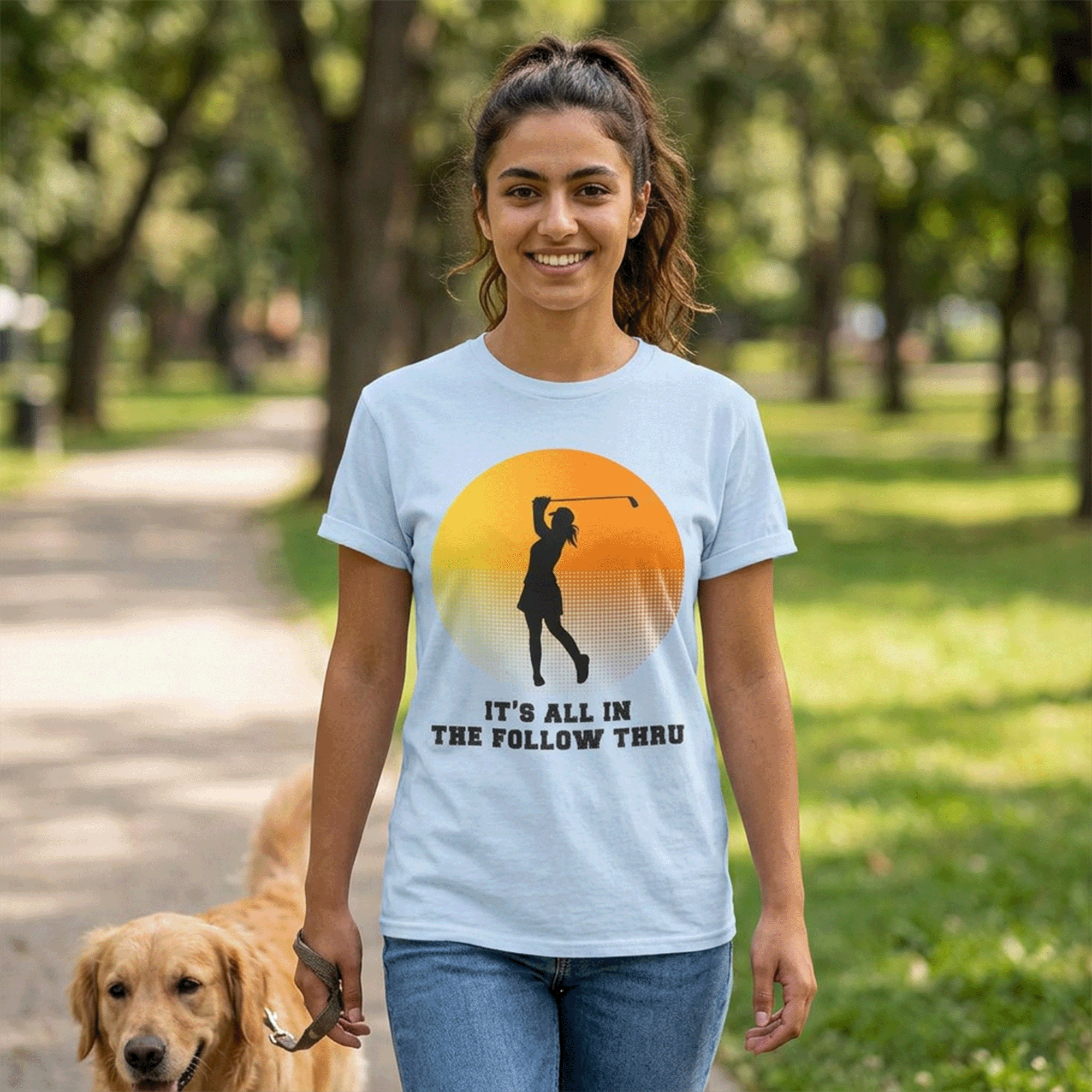 Golf Follow Through Sunset Dryblend® Tee