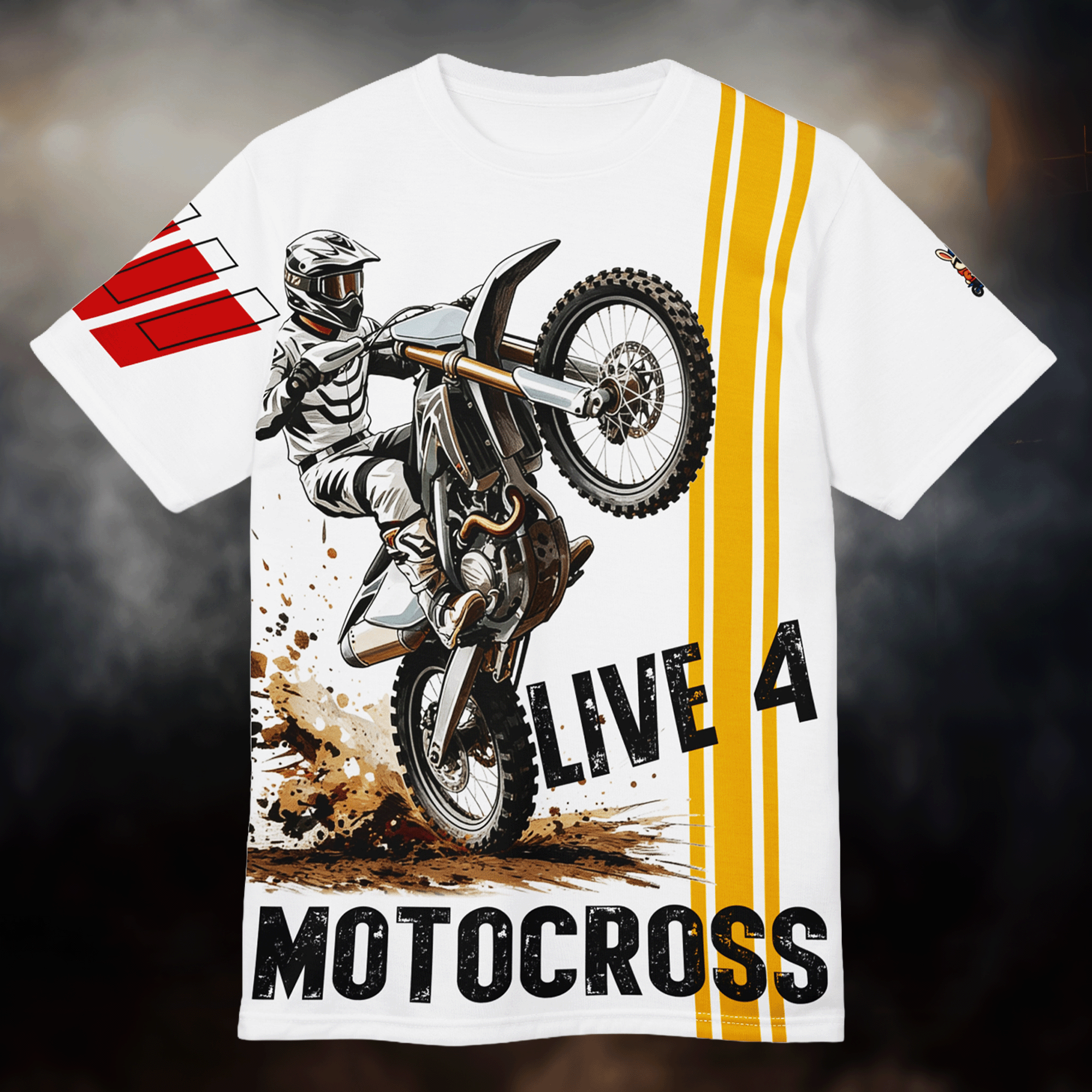 Live 4 Motocross All-Over Print Tee