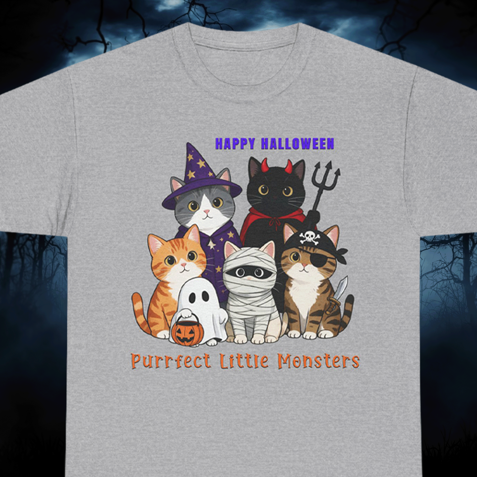 Halloween Cats in Costume T-Shirt