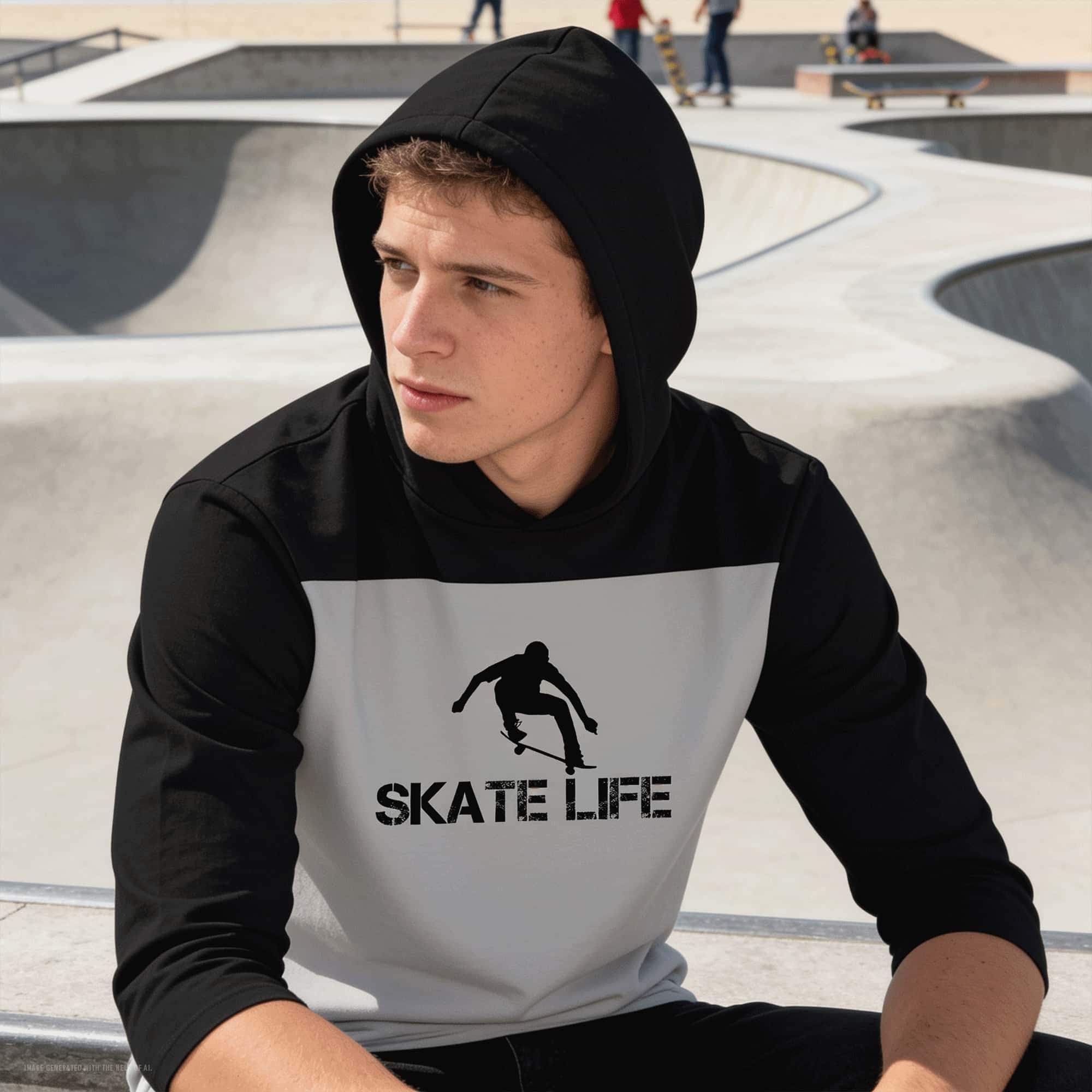 Skate Life Long Sleeve T-shirt Halftime Hoodie