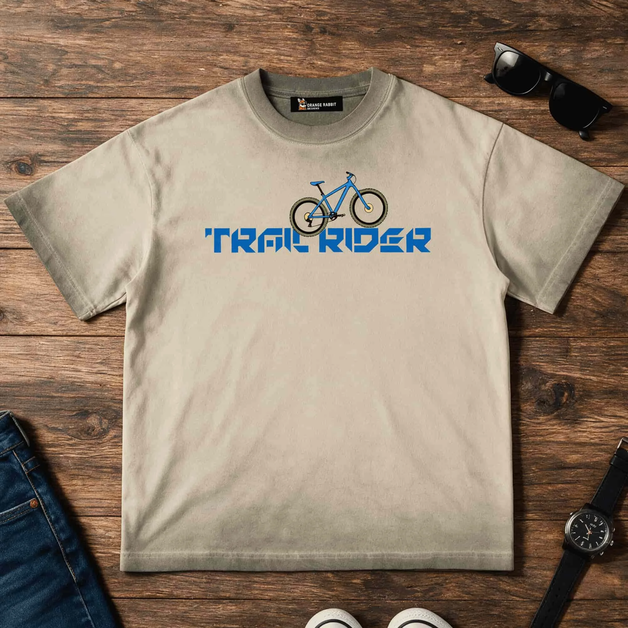 Mountain Bike Trail Rider Reverse Dyed Tee, Tank & Shorts