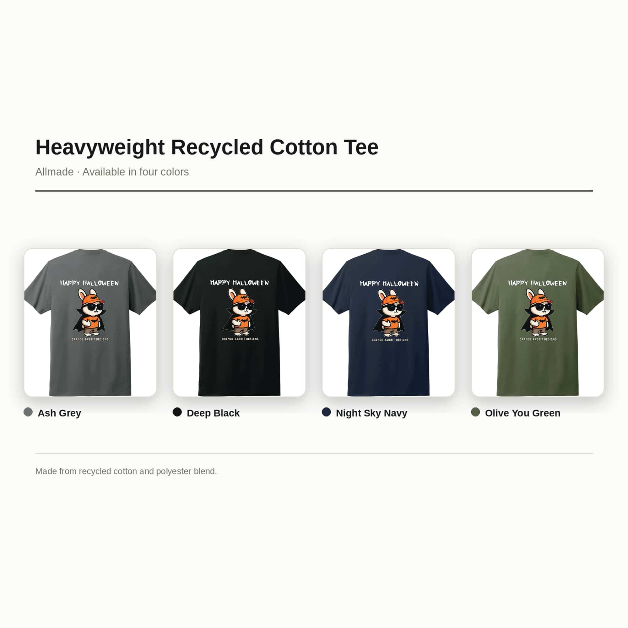 Orange Rabbit Color choices