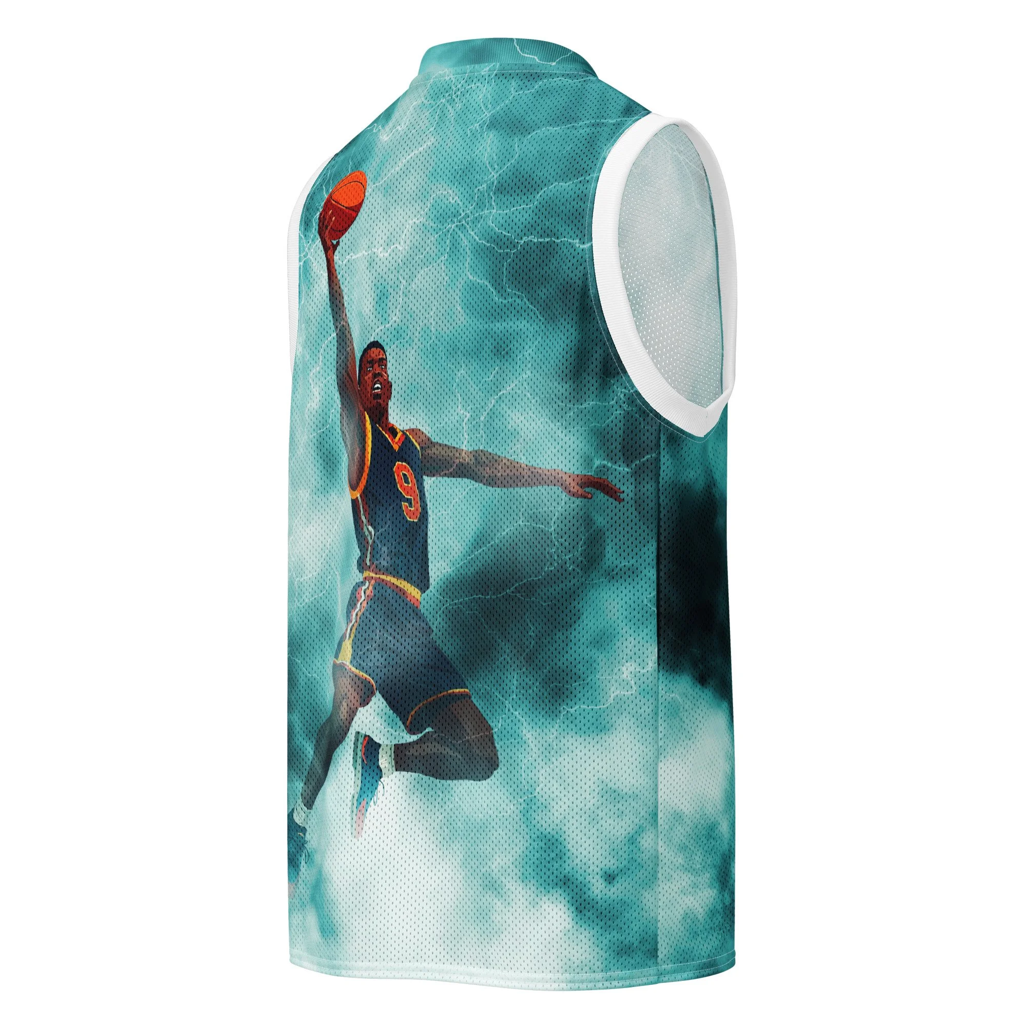 Basketball Dunking Cloud Design Jersey