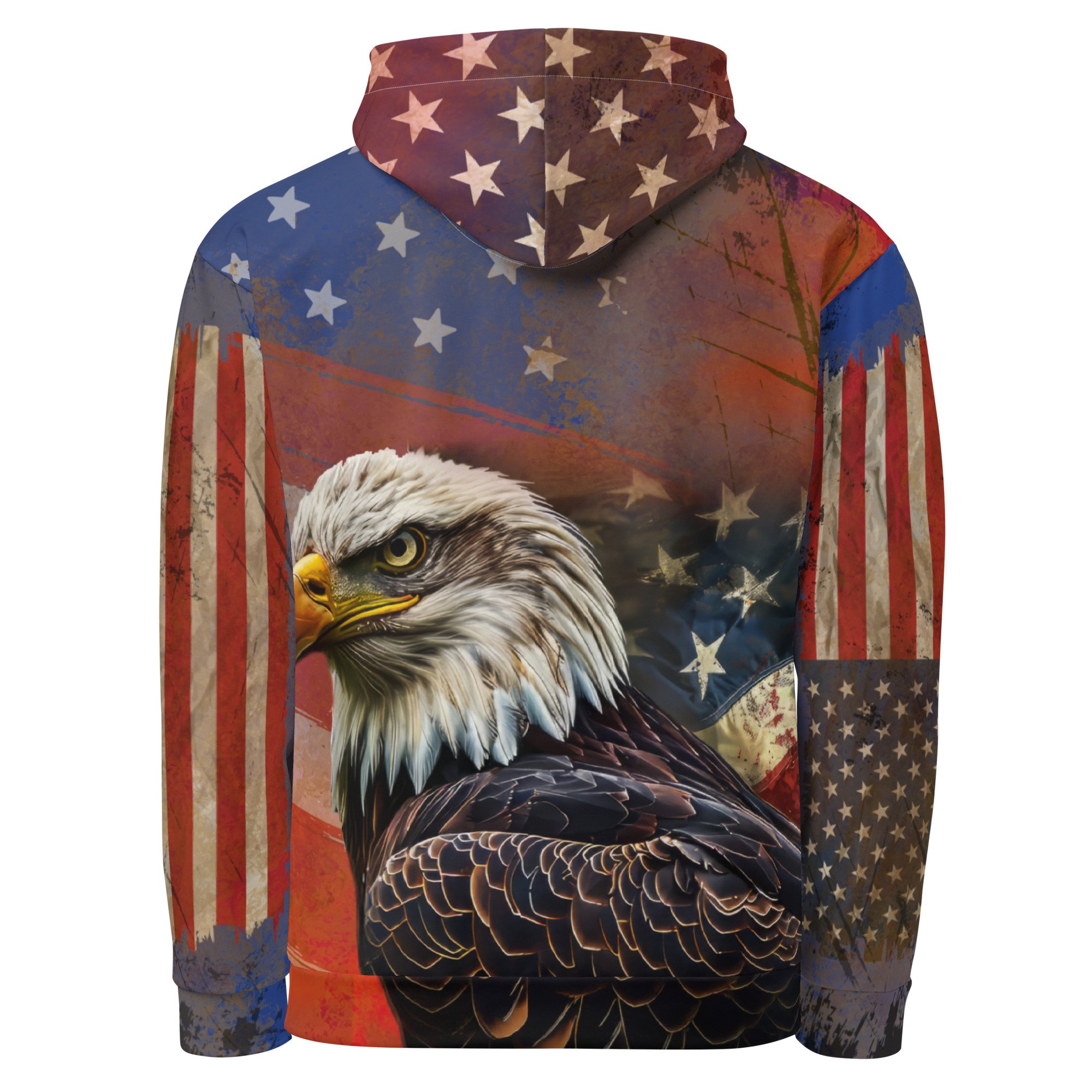 American Flag Streetwear Style Grunge Hoodie