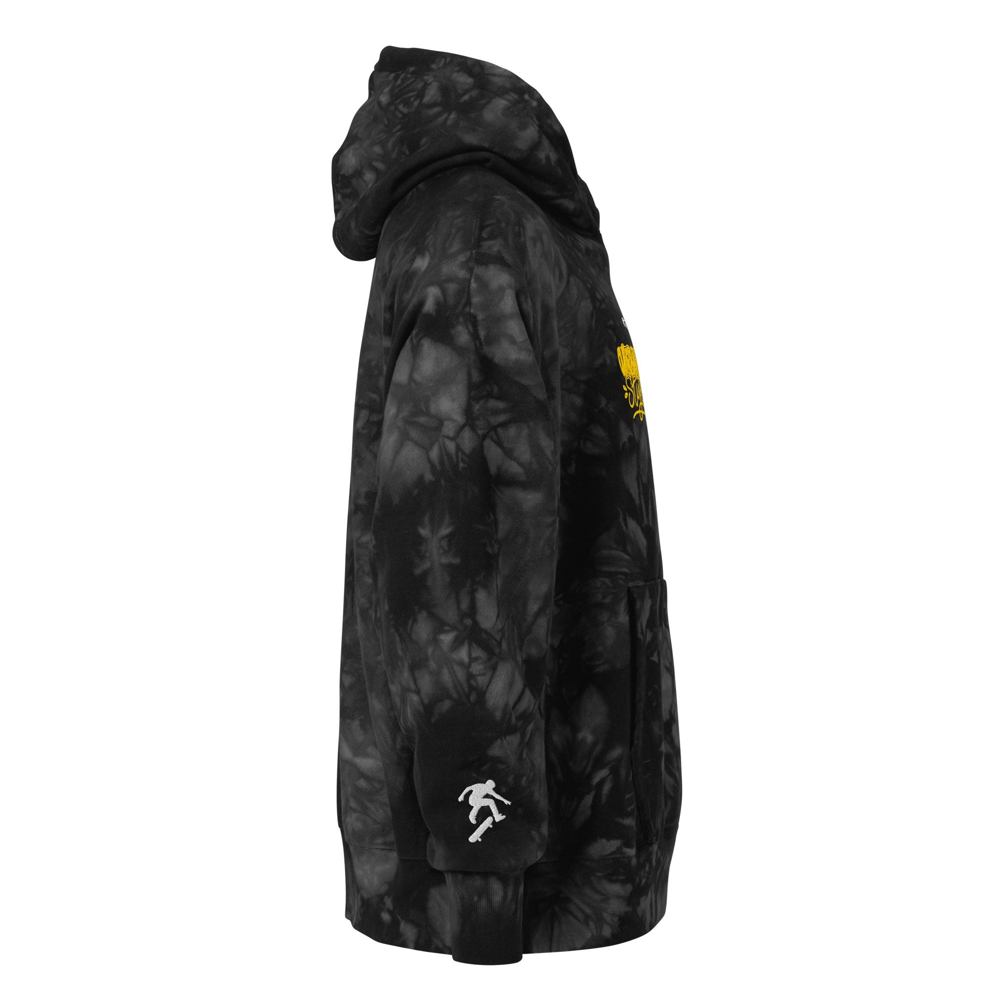 Embroidered Skateboarding Tie-dye Champion Hoodie