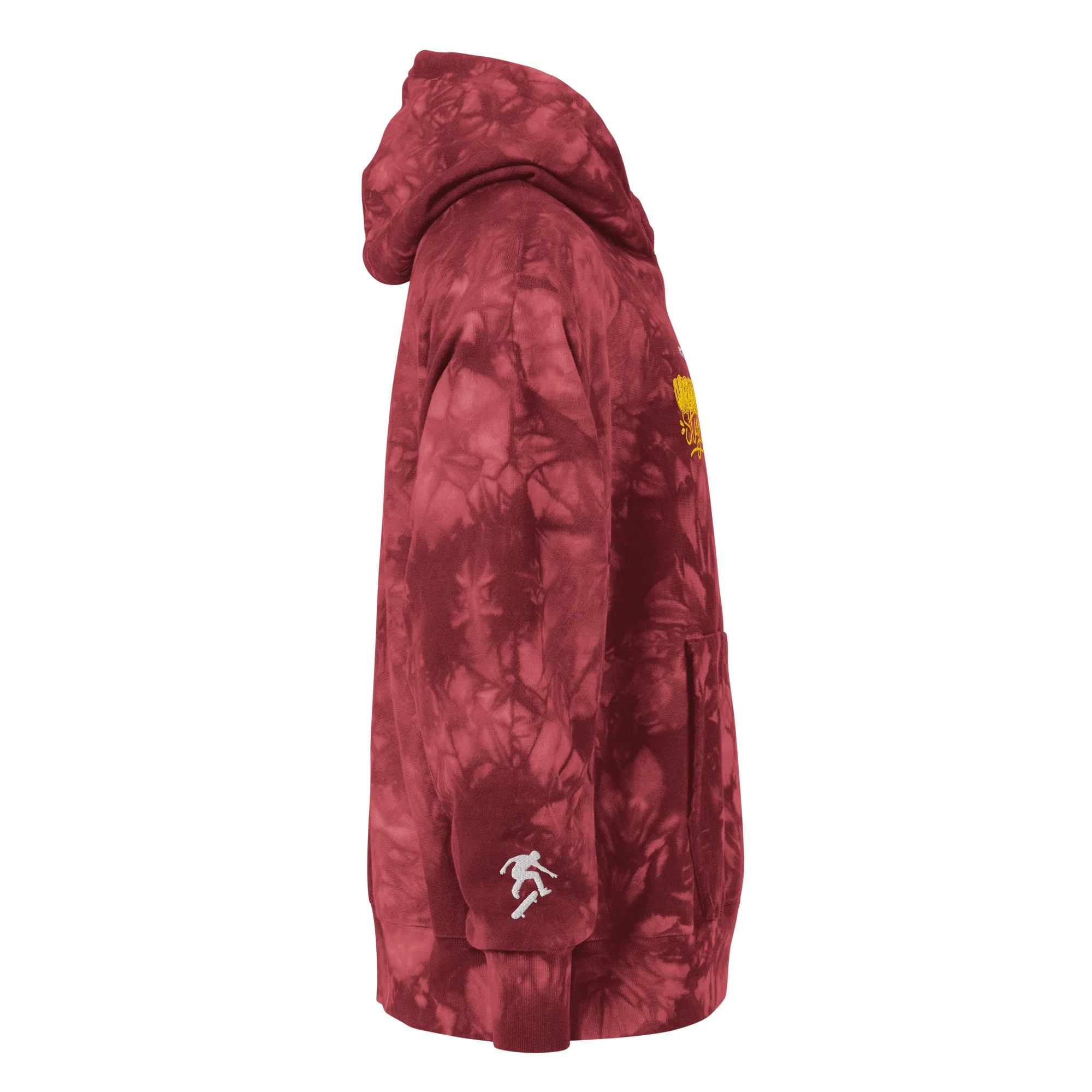 Embroidered Skateboarding Tie-dye Champion Hoodie