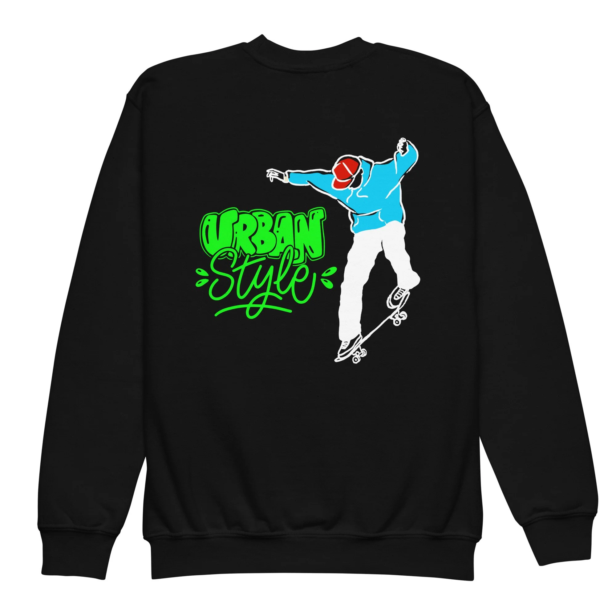 Skateboard Youth Crewneck Sweatshirt