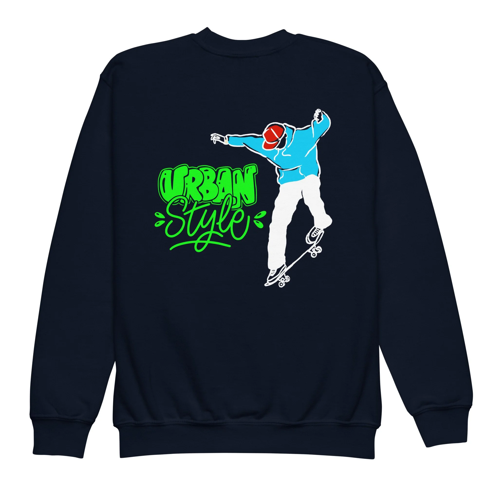 Skateboard Youth Crewneck Sweatshirt