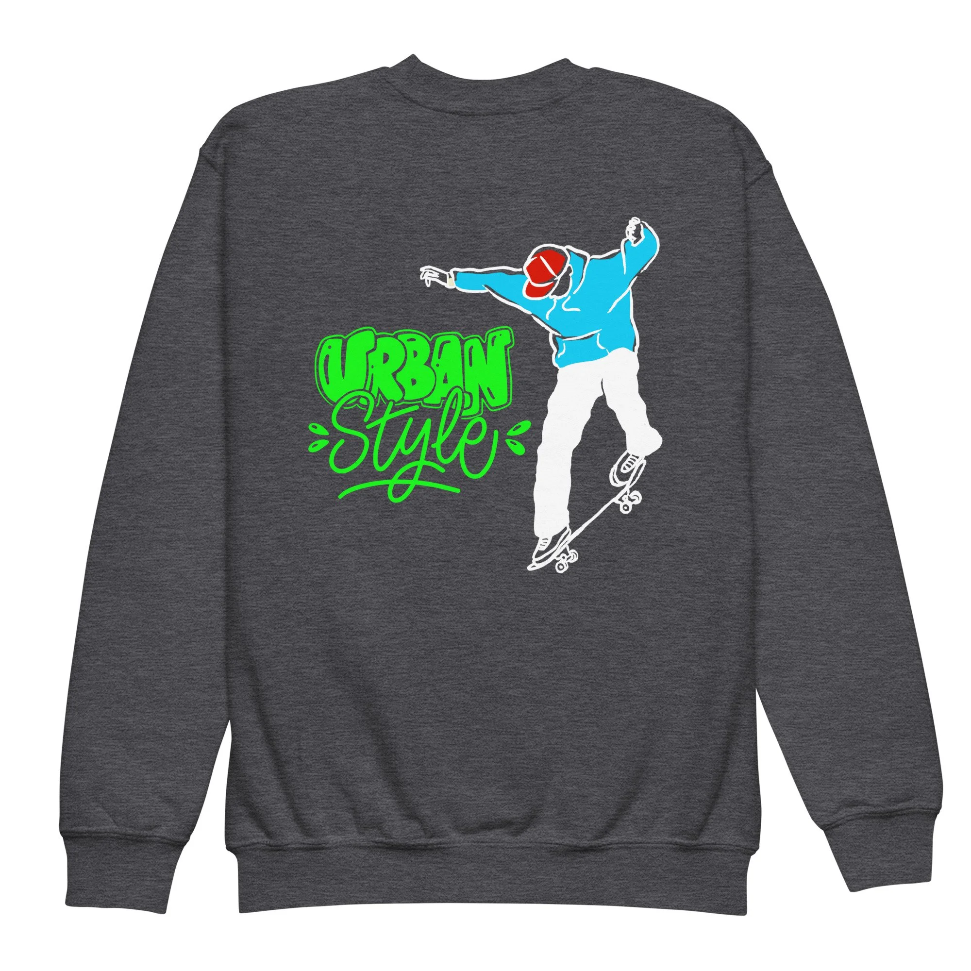 Skateboard Youth Crewneck Sweatshirt