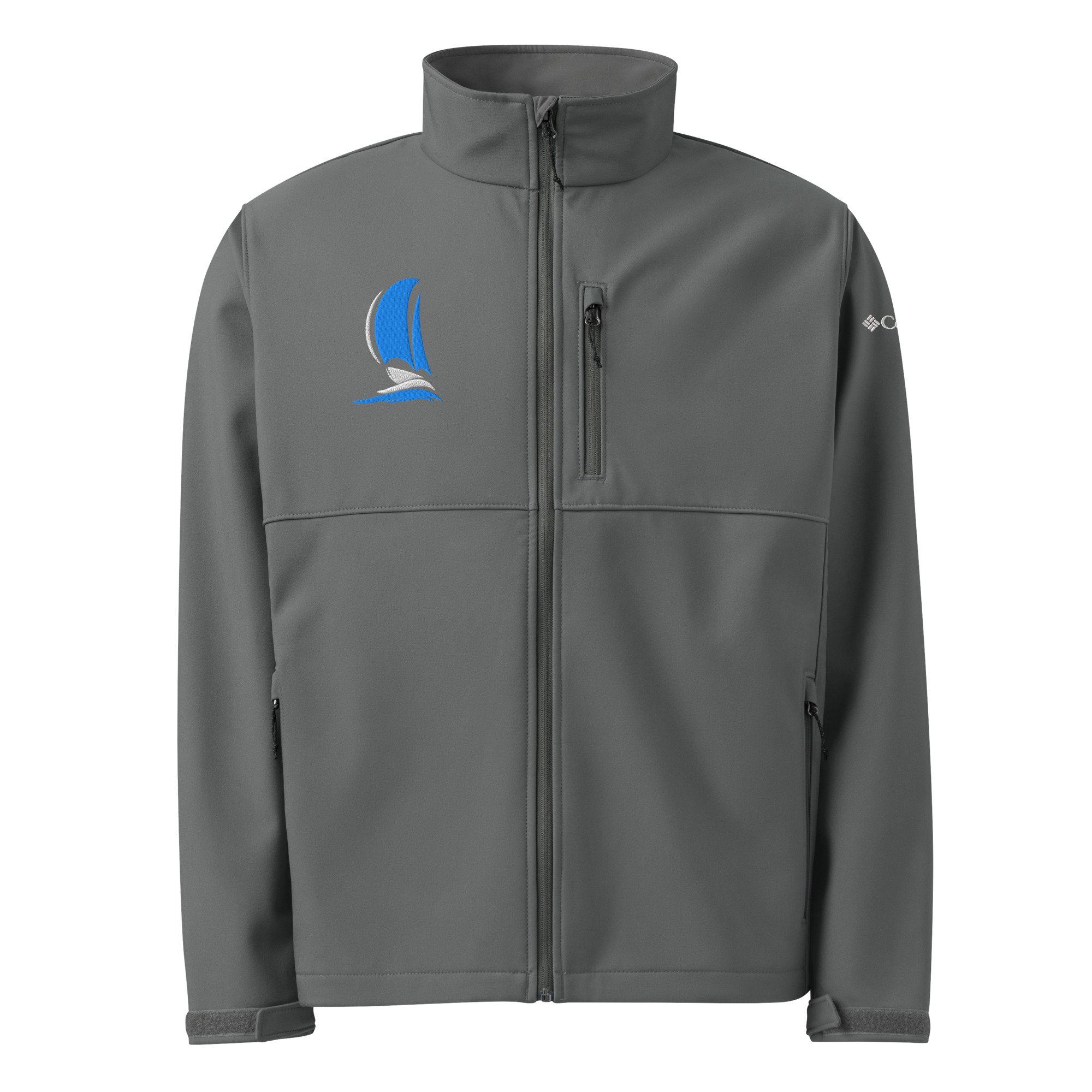 Embroidered Sailboat Soft Shell Columbia Jacket