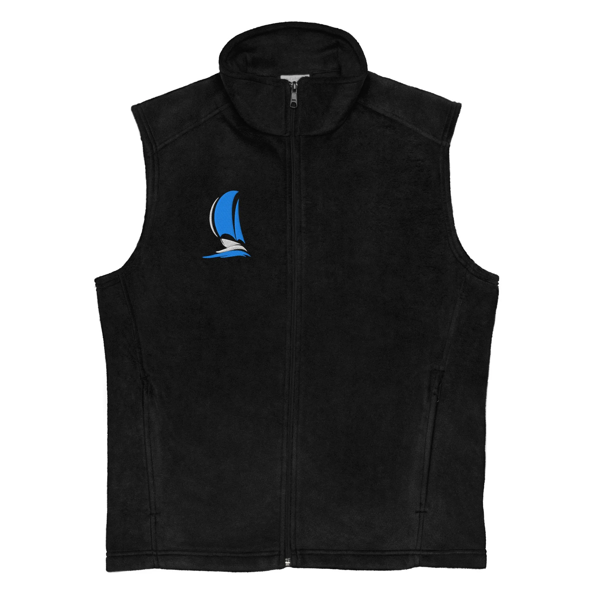 Embroidered Mens Sailboat Columbia Fleece Vest