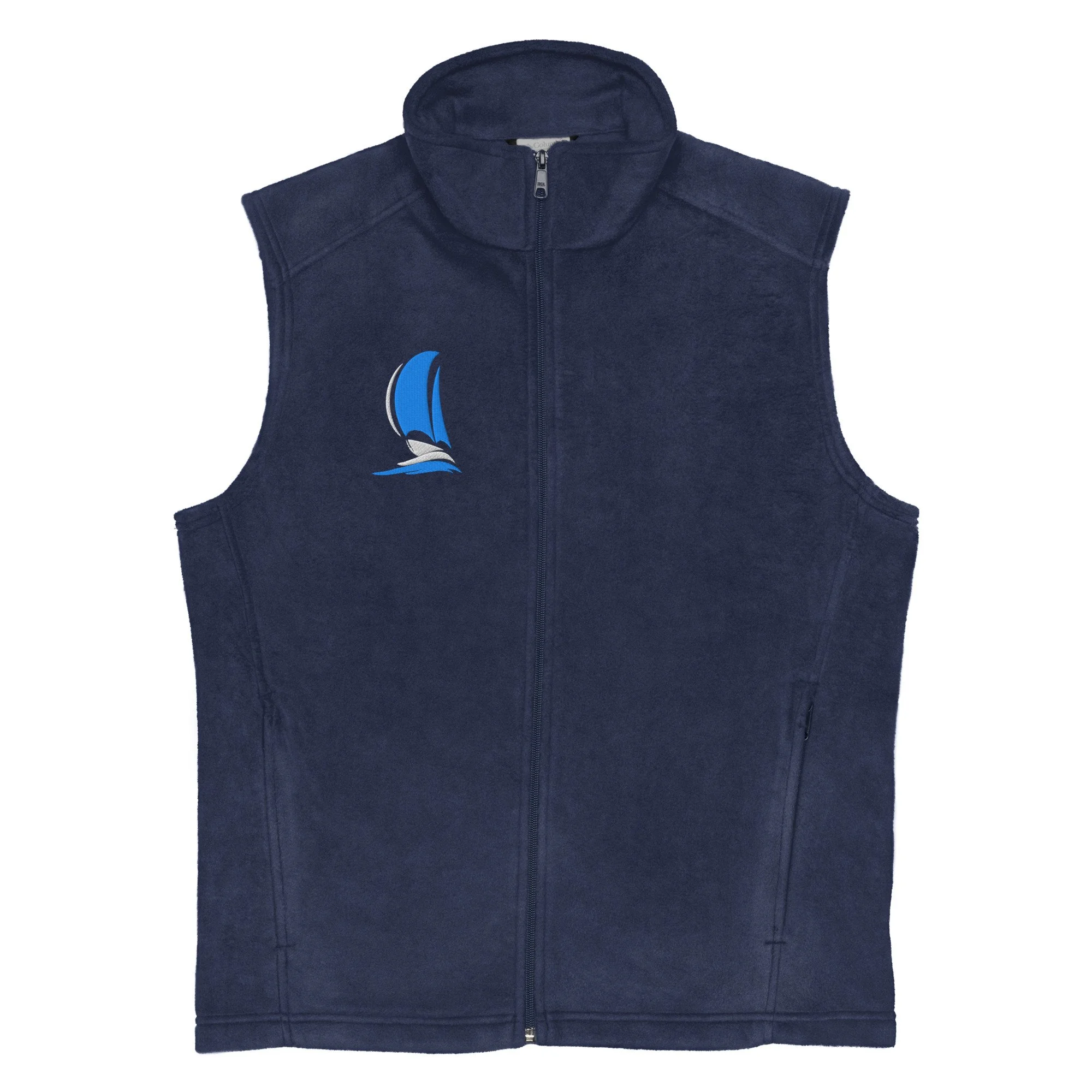 Embroidered Mens Sailboat Columbia Fleece Vest
