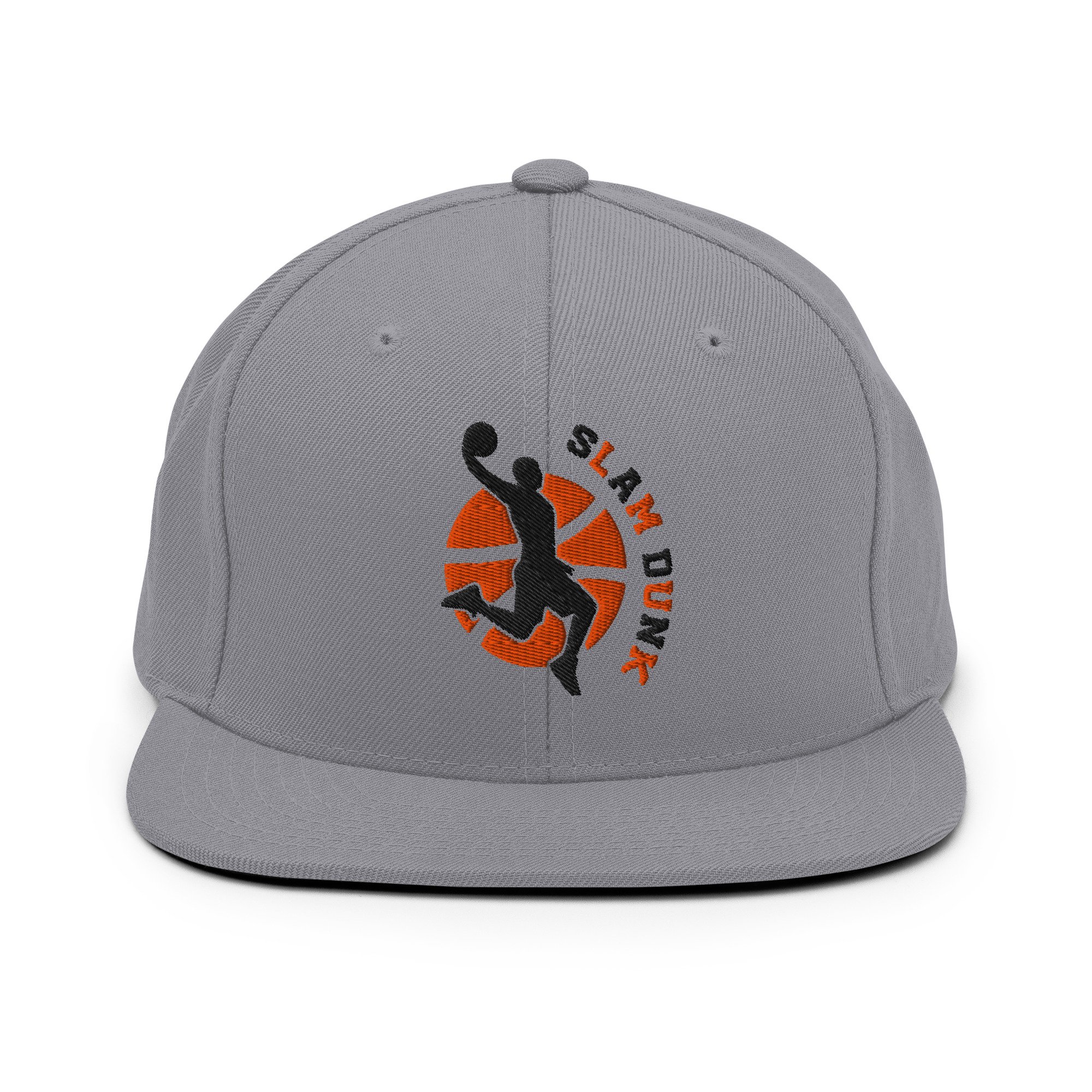 Embroidered Basketball Slam Dunk Snapback Cap