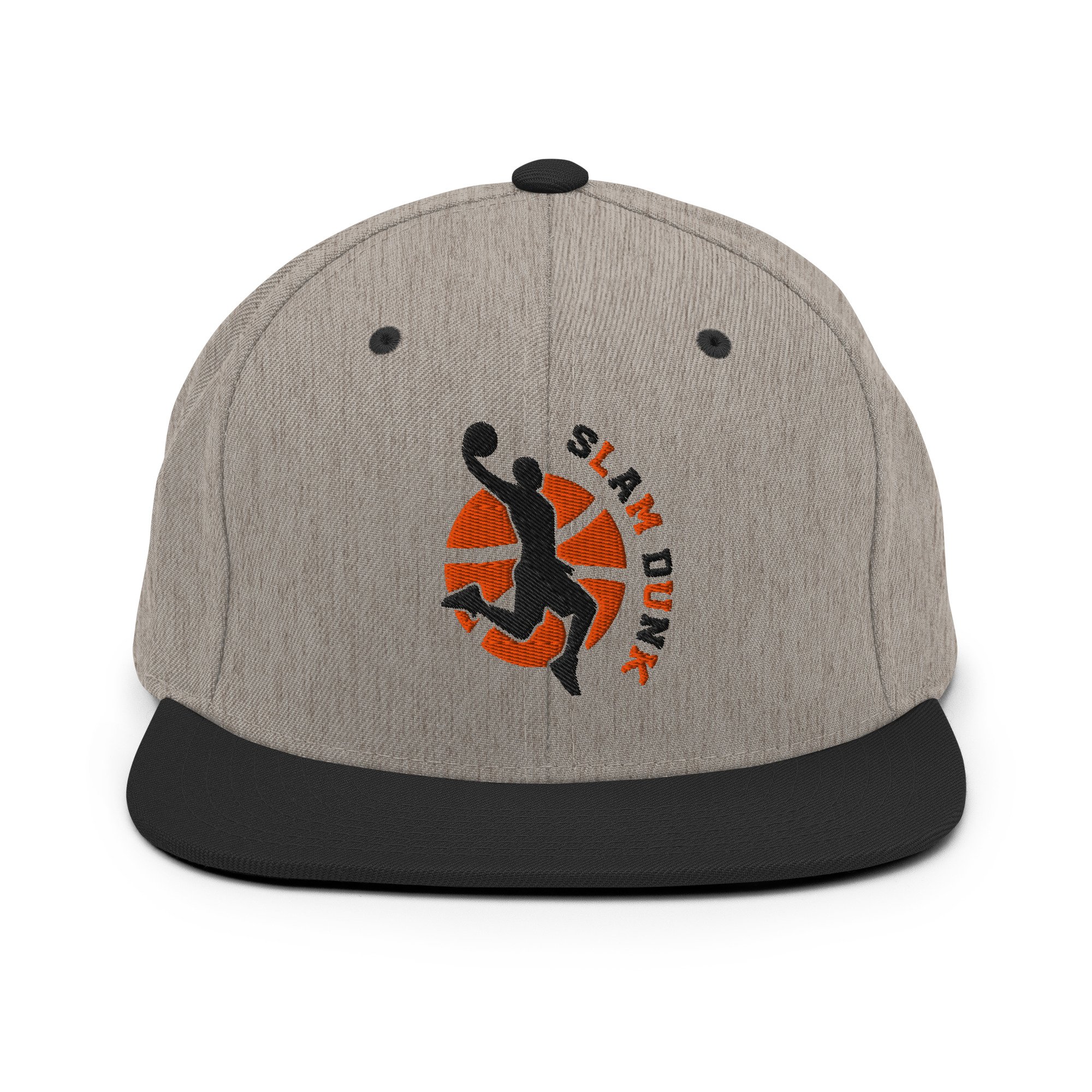 Embroidered Basketball Slam Dunk Snapback Cap