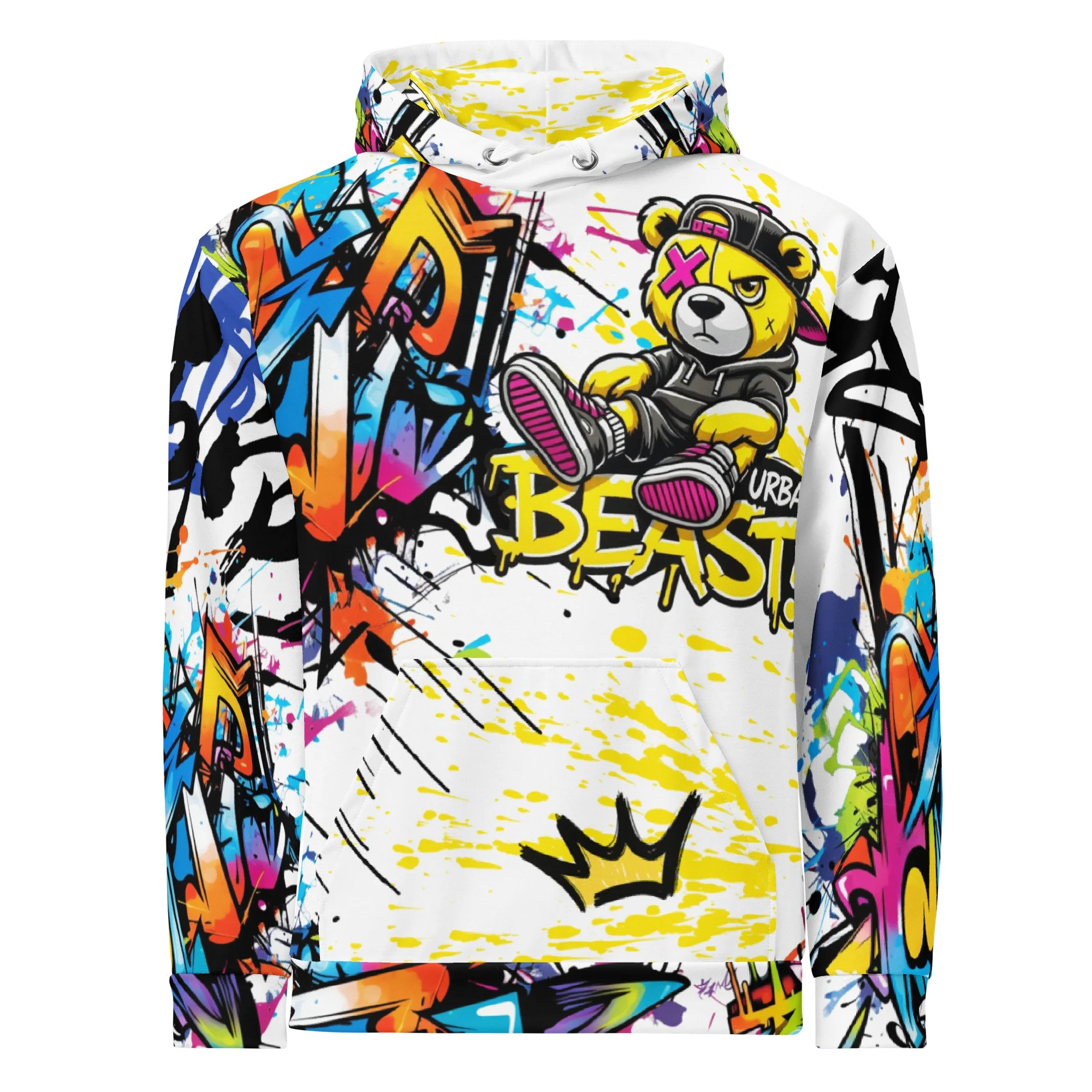 Graffiti Bear Streetwear Hoodie
