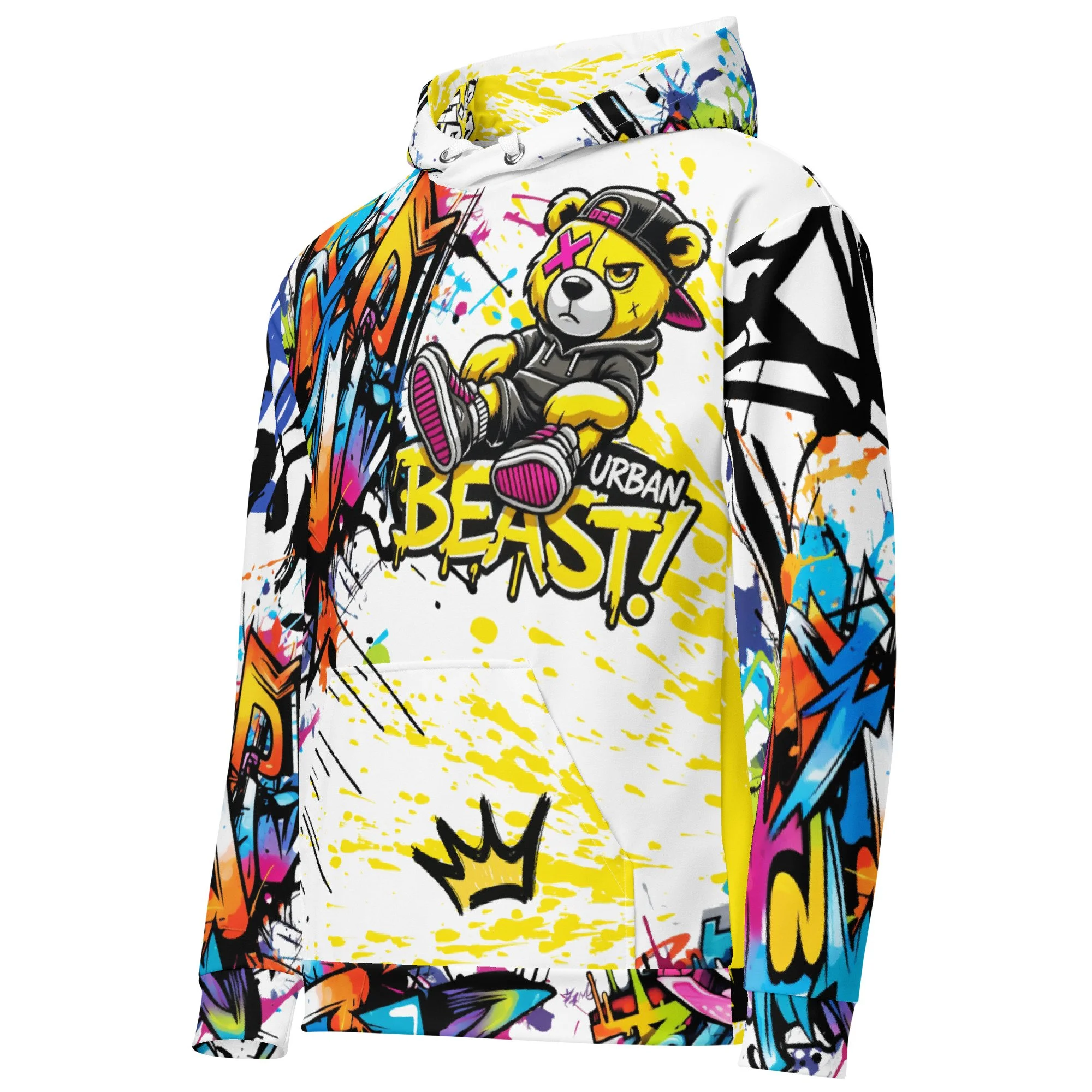 Graffiti Bear Streetwear Hoodie