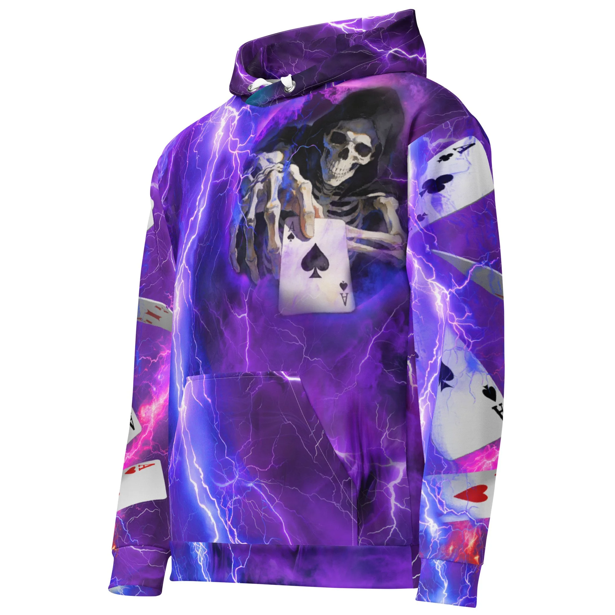 Skeleton with Ace Card Hoodie