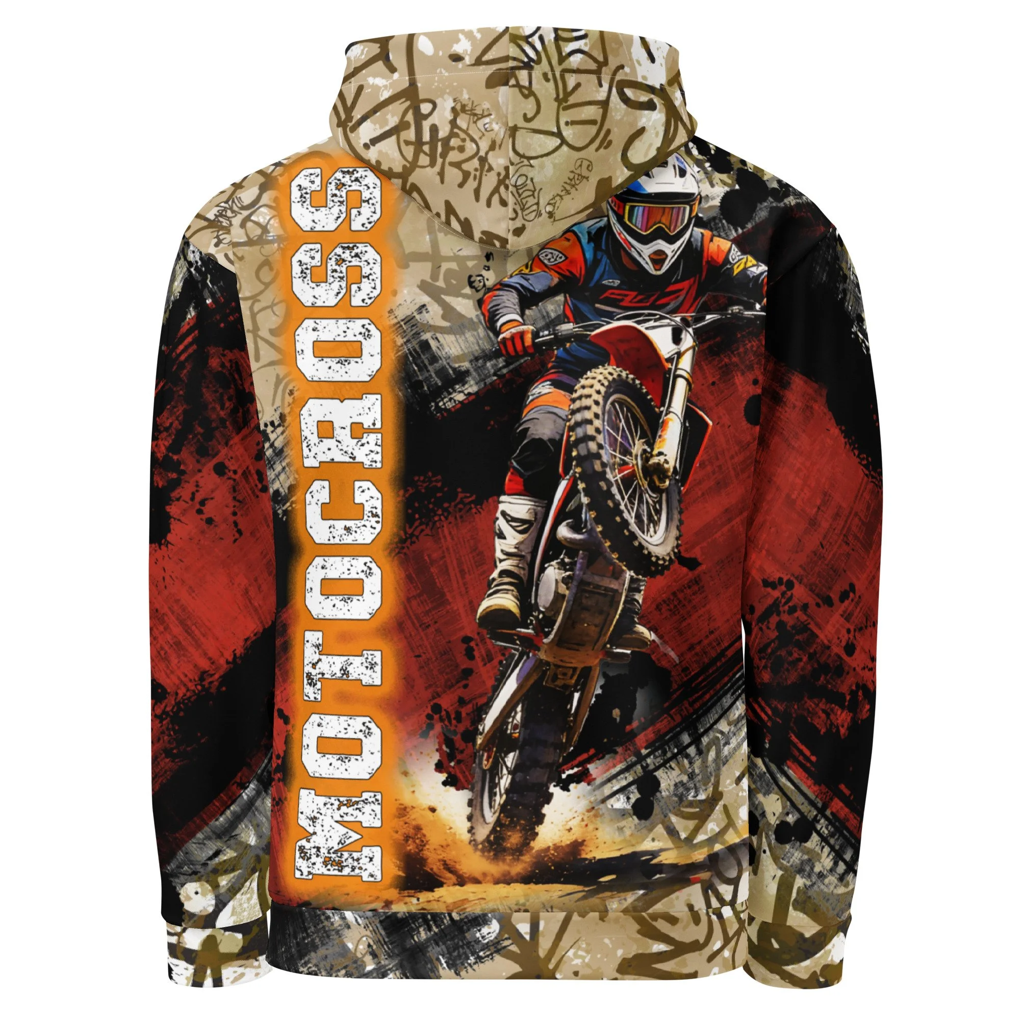 MOTOCROSS Graffiti Grunge Hoodie