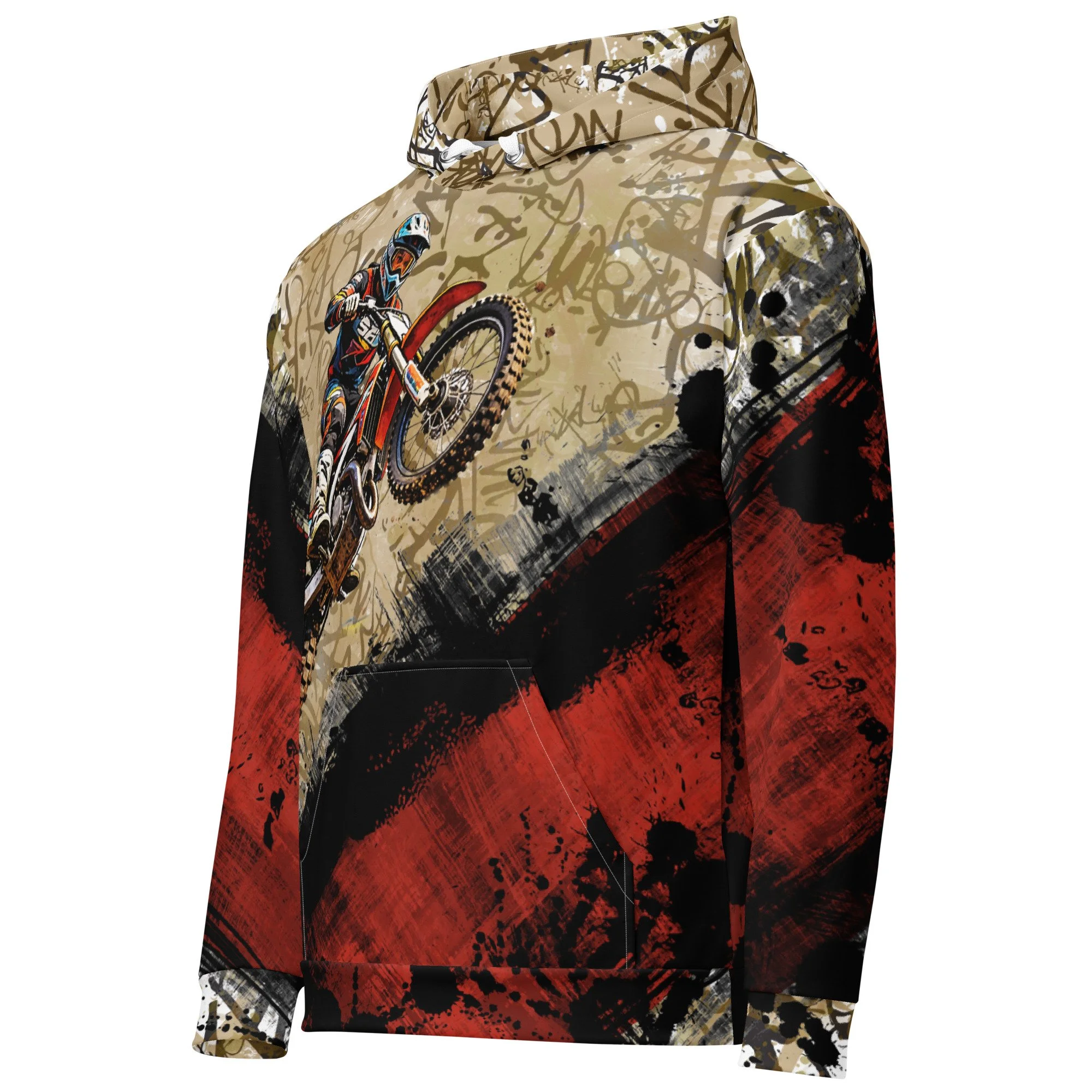 MOTOCROSS Graffiti Grunge Hoodie