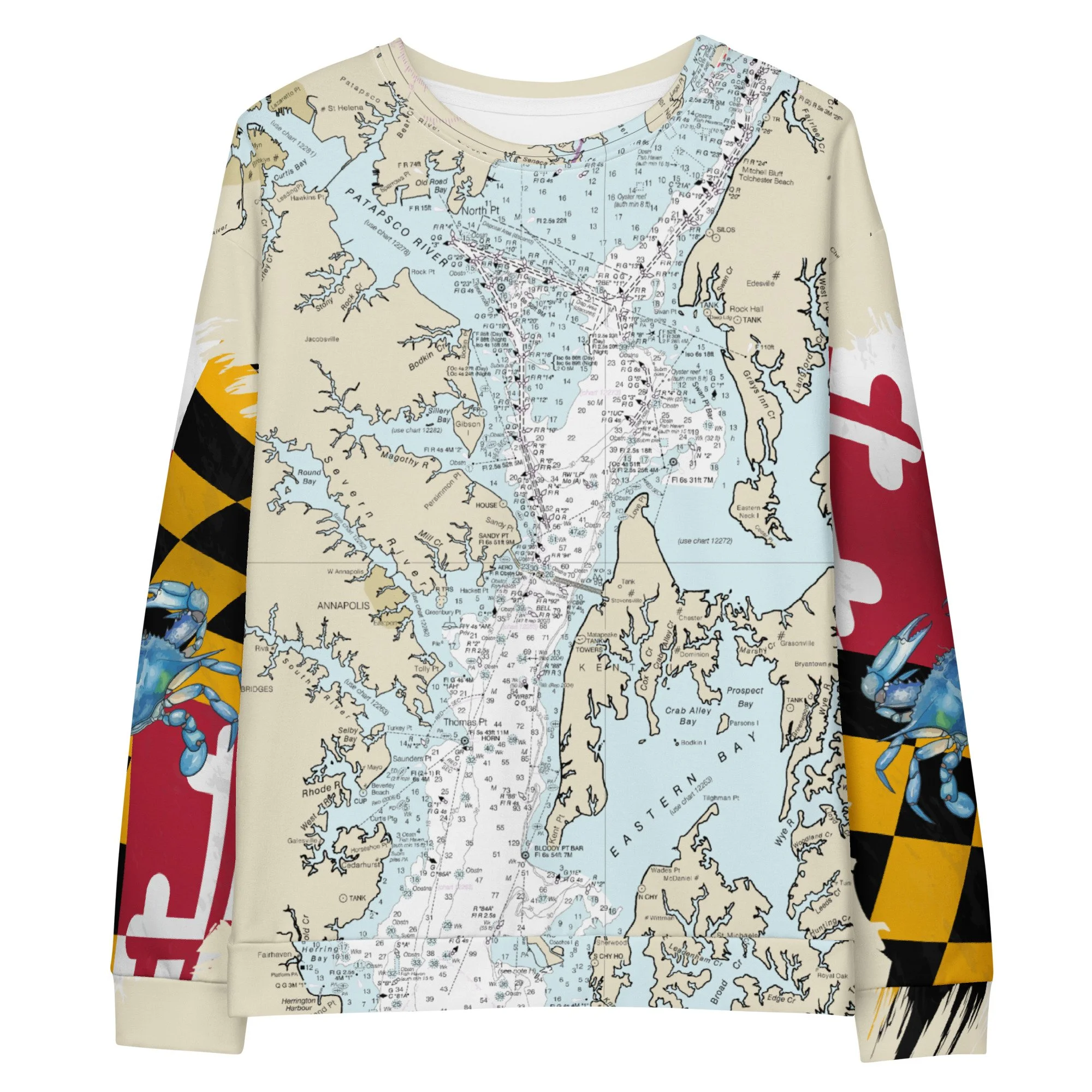 Chesapeake Bay Annapolis Maryland Crewneck Sweatshirt