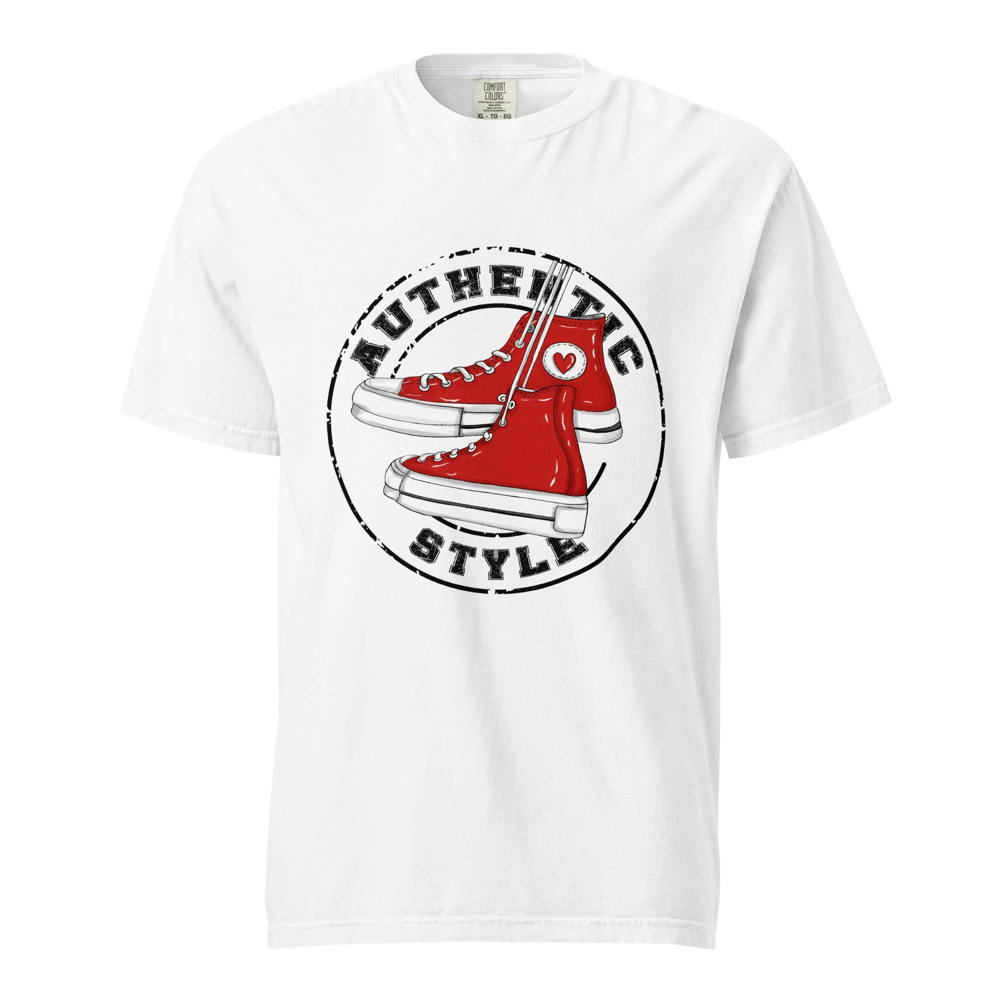 Authentic Style Red Sneakers Tee
