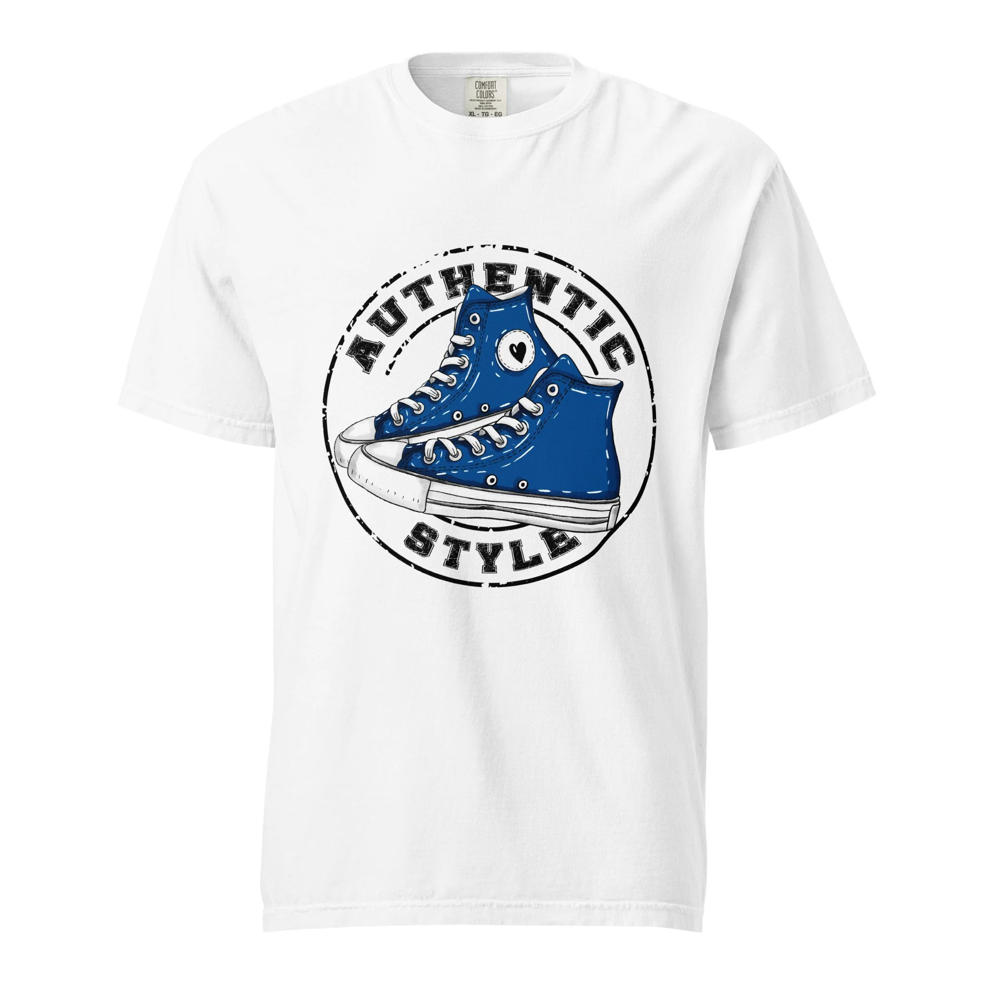 Authentic Style Blue Sneakers Tee