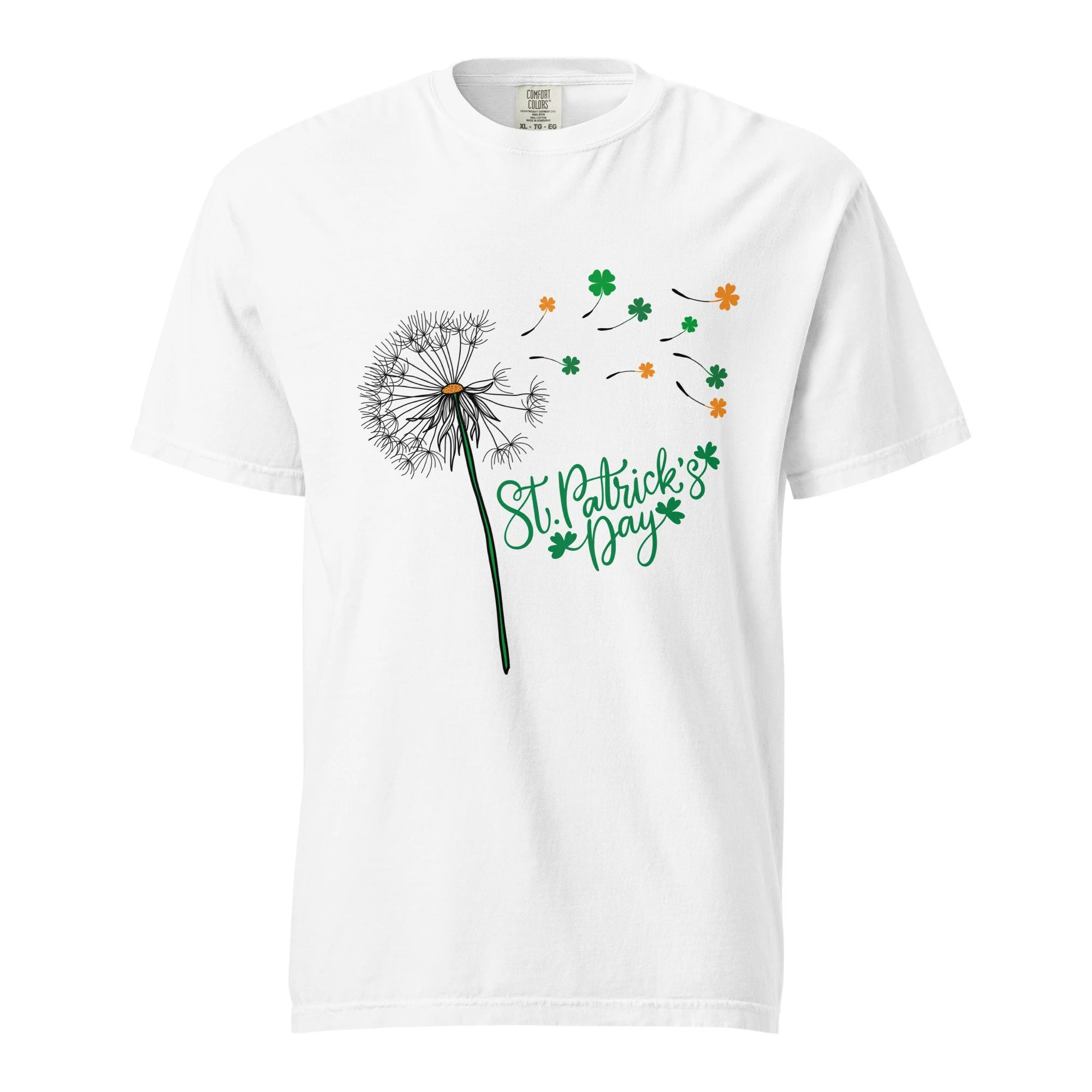 St Patricks Day Dandelion Shamrock T-shirt