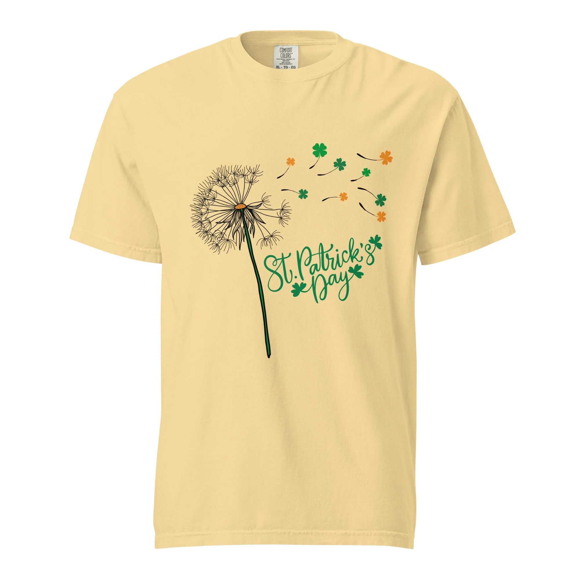 St Patricks Day Dandelion Shamrock T-shirt