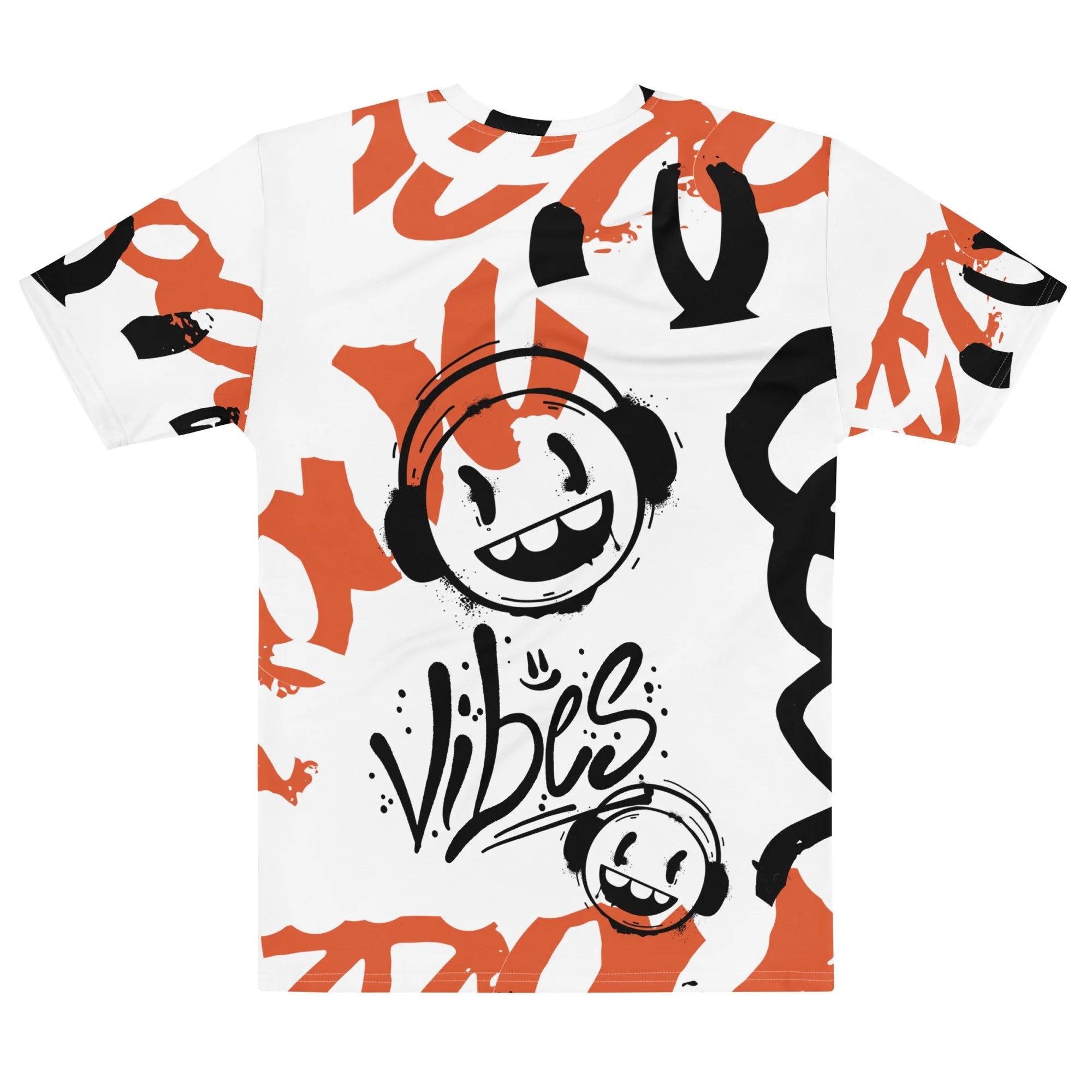 Headphones Good Vibes Graffiti Style Men’s T-shirt