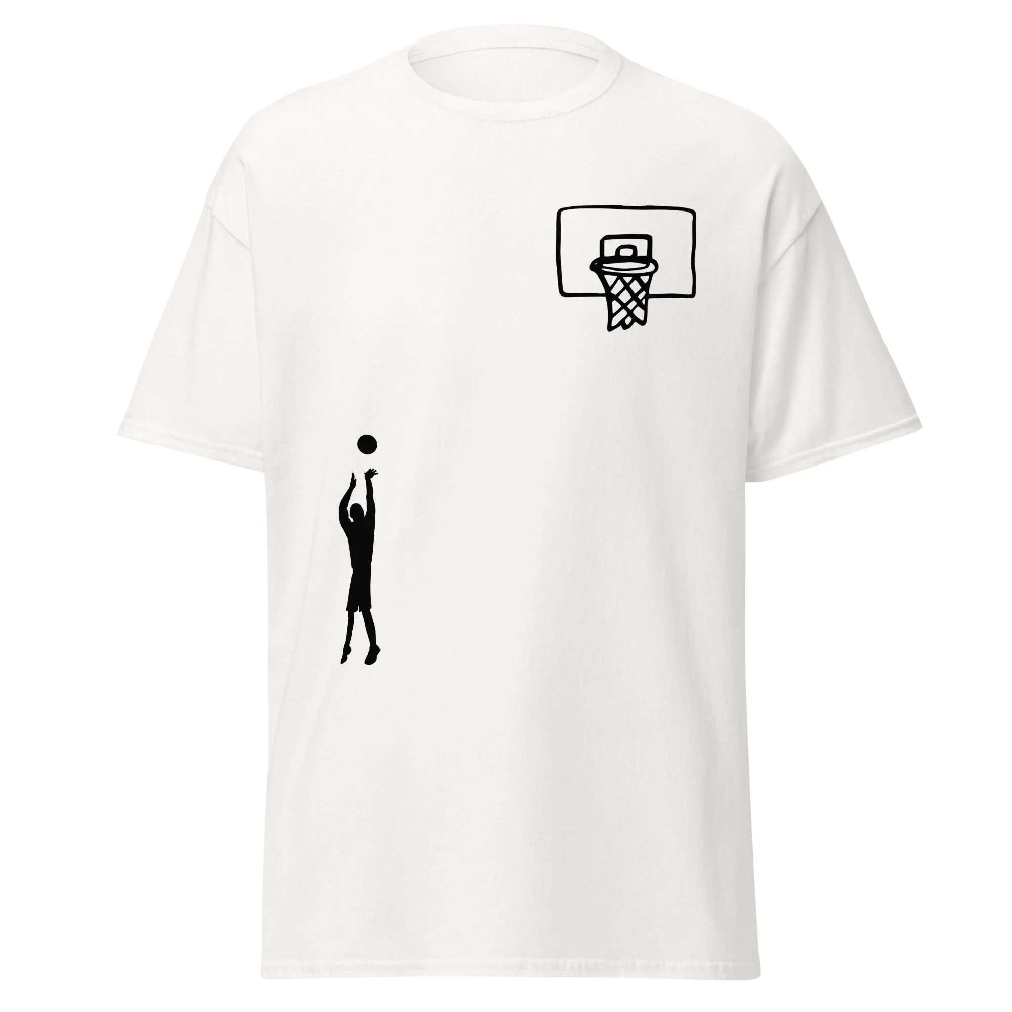 Basketball Minimalist Unisex Classic Cotton Sports Tee