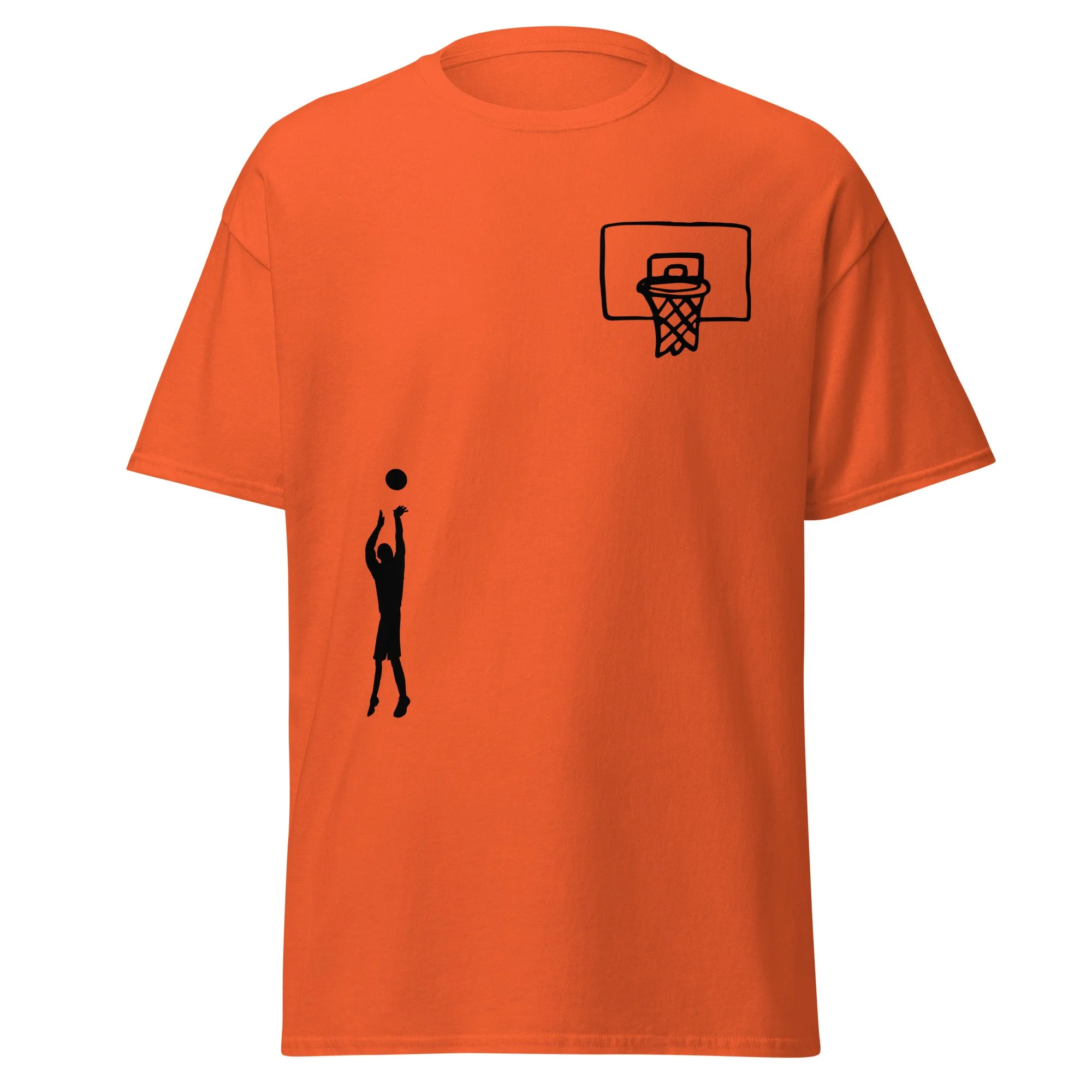 Basketball Minimalist Unisex Classic Cotton Sports Tee