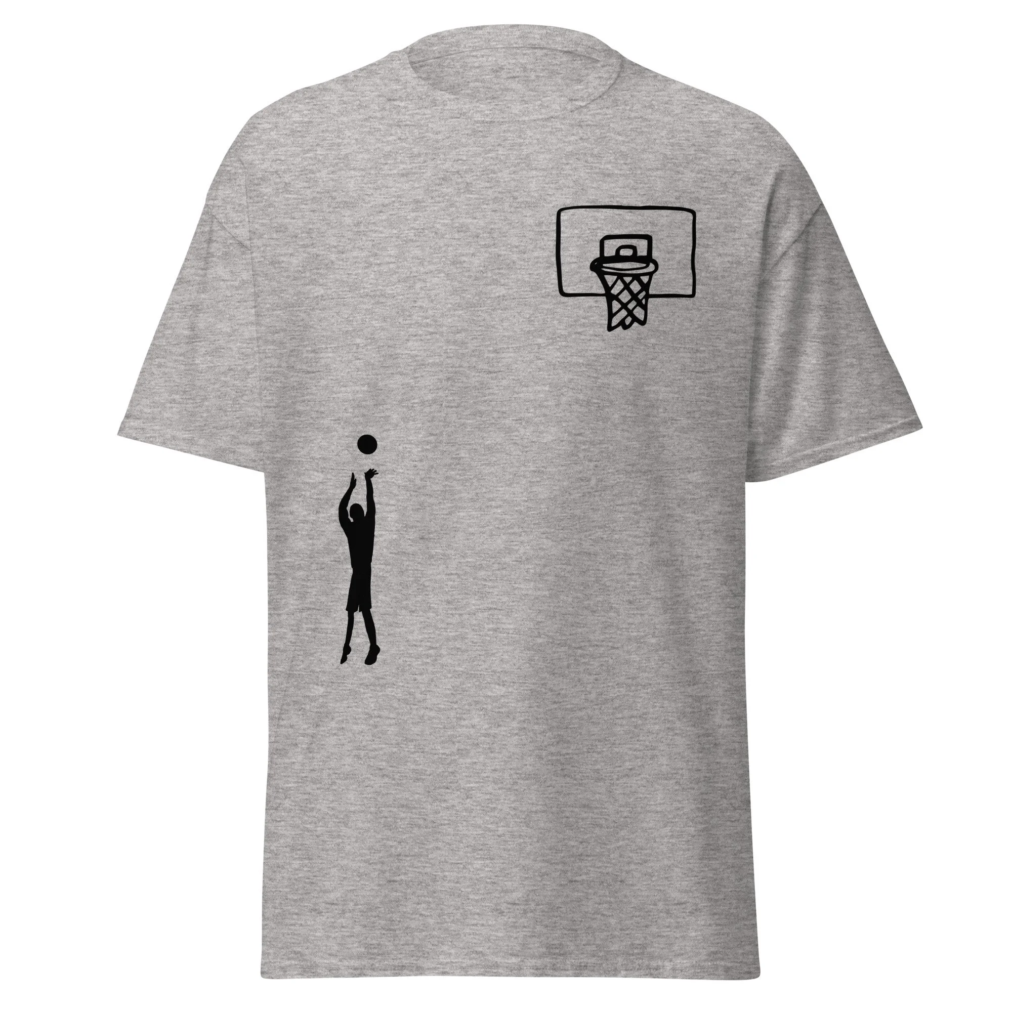 Basketball Minimalist Unisex Classic Cotton Sports Tee