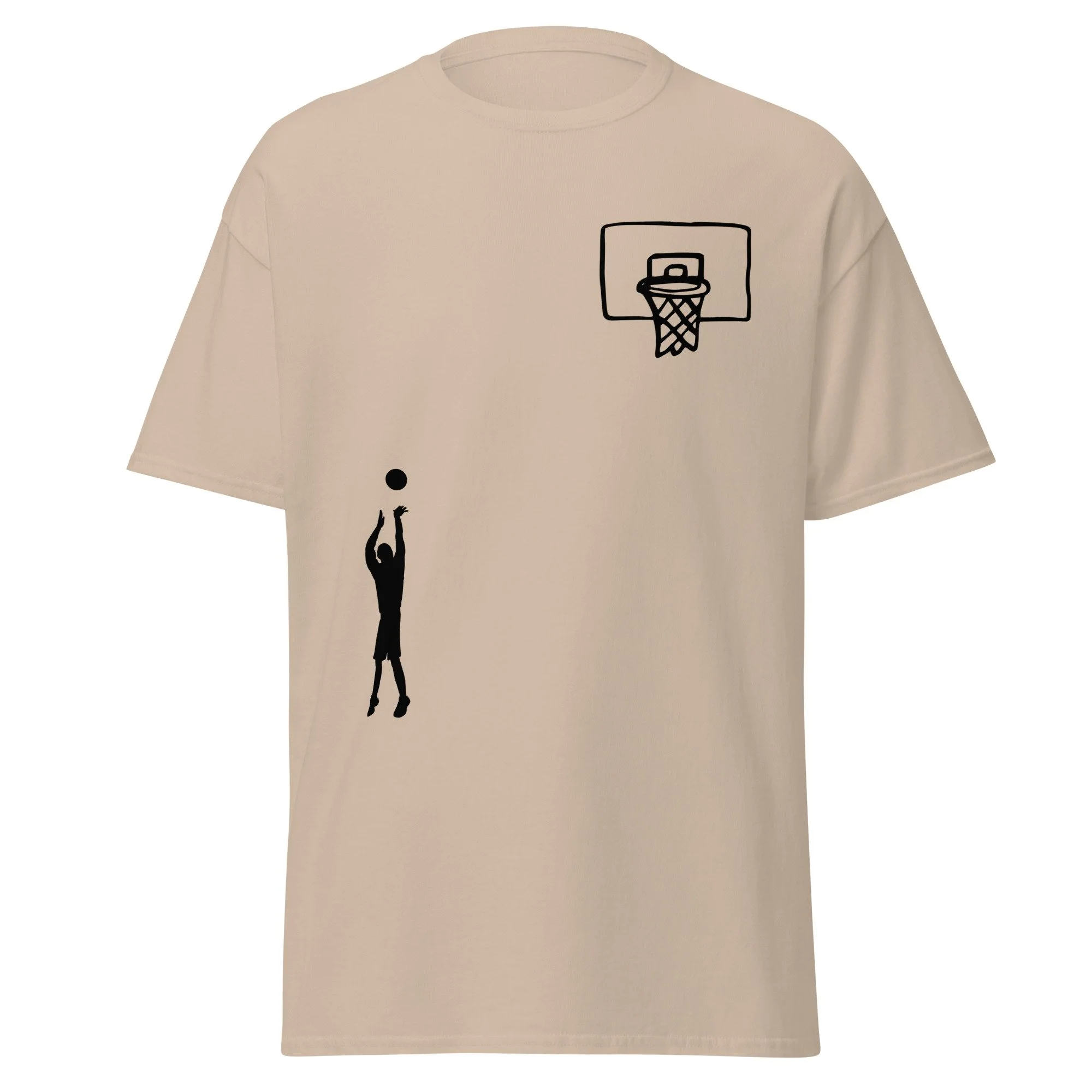 Basketball Minimalist Unisex Classic Cotton Sports Tee