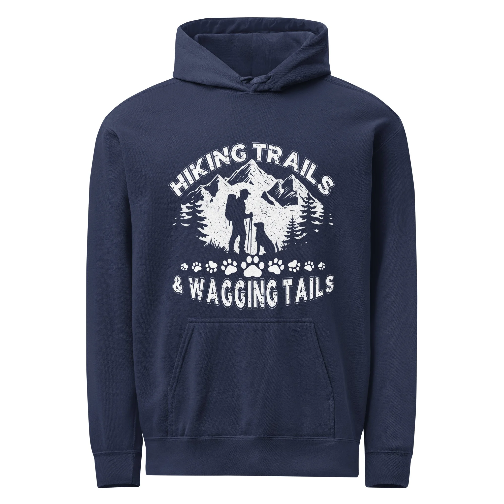 Hiking with Dogs Comfort Colors Hoodie