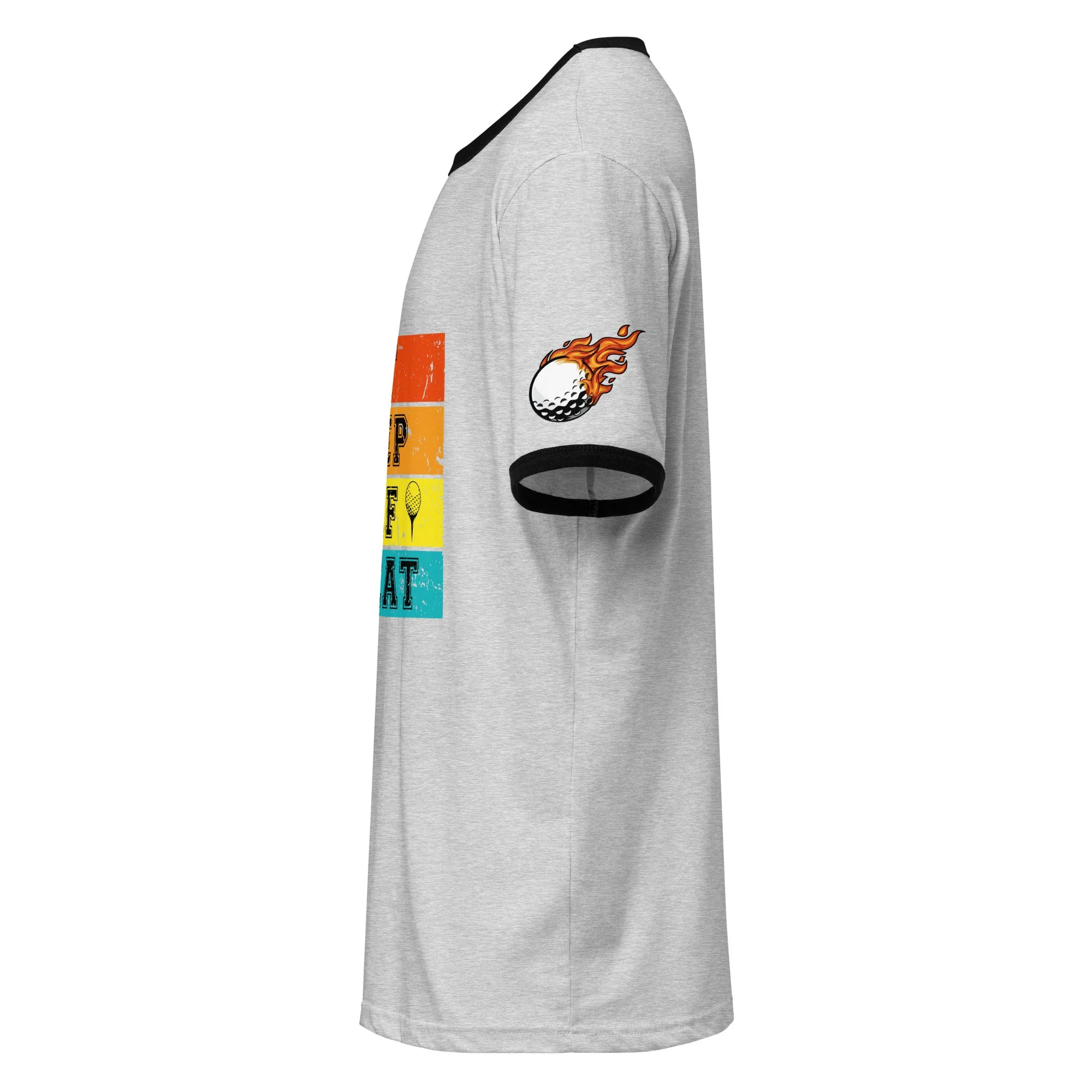 Eat Sleep Golf Repeat Ringer Tee