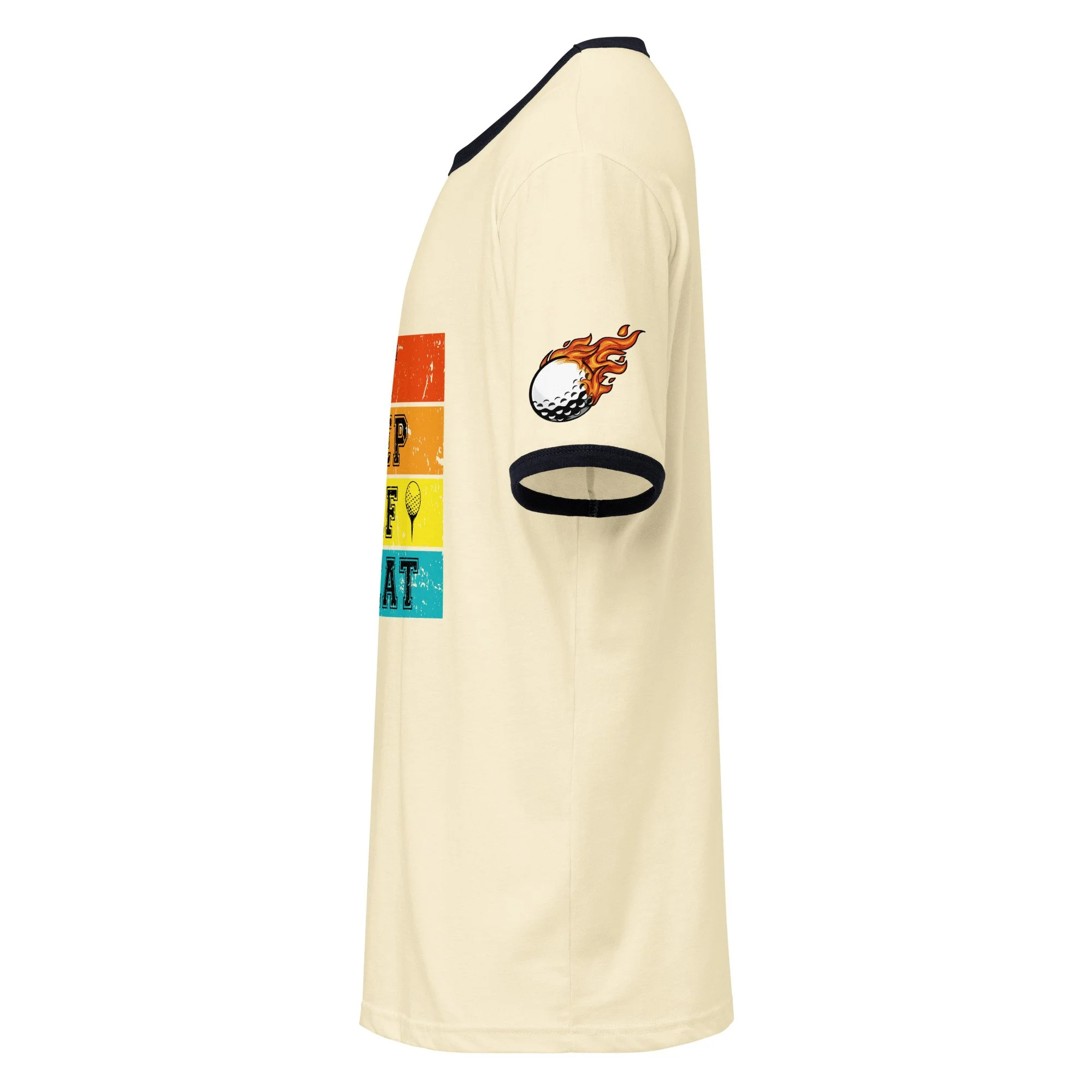 Eat Sleep Golf Repeat Ringer Tee