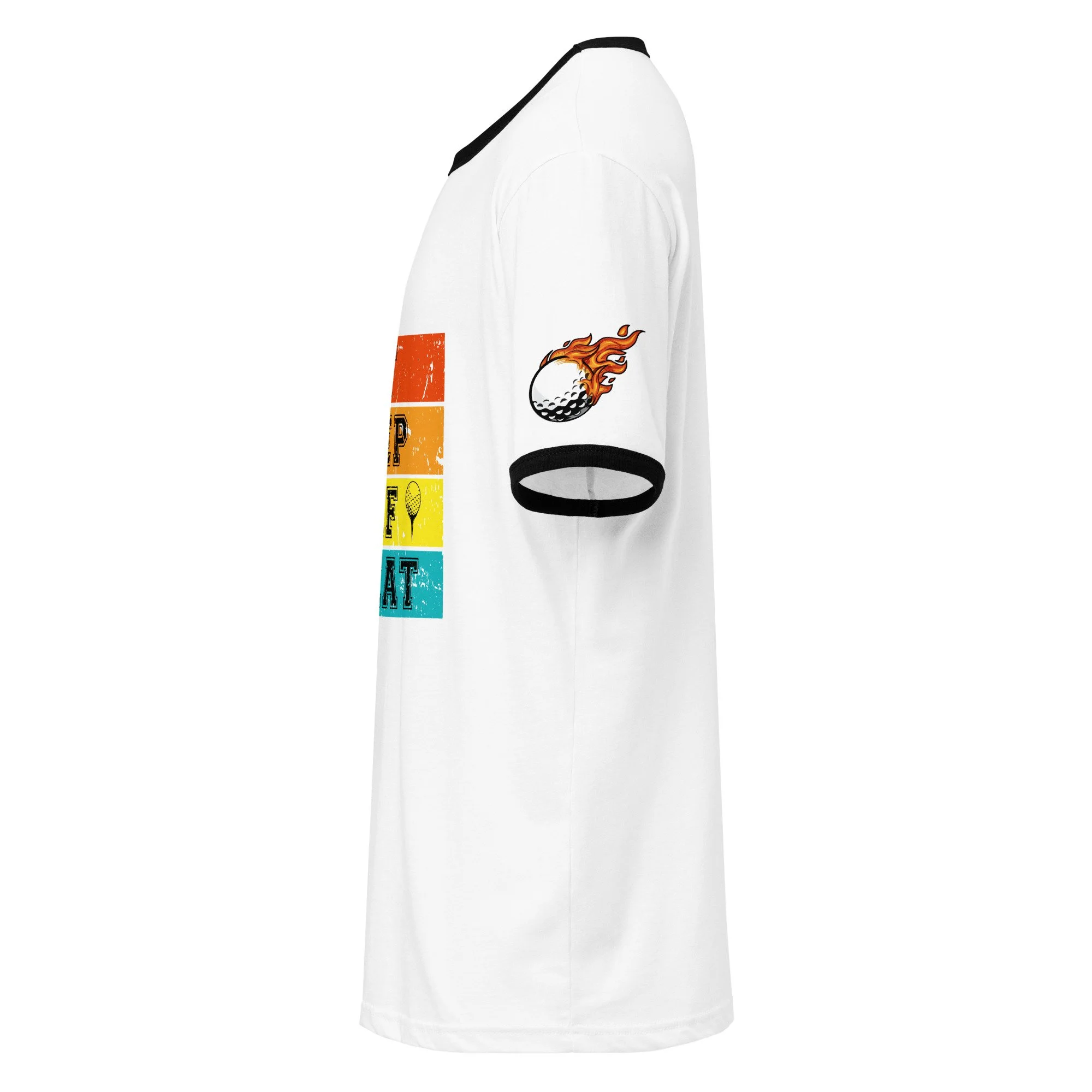 Eat Sleep Golf Repeat Ringer Tee