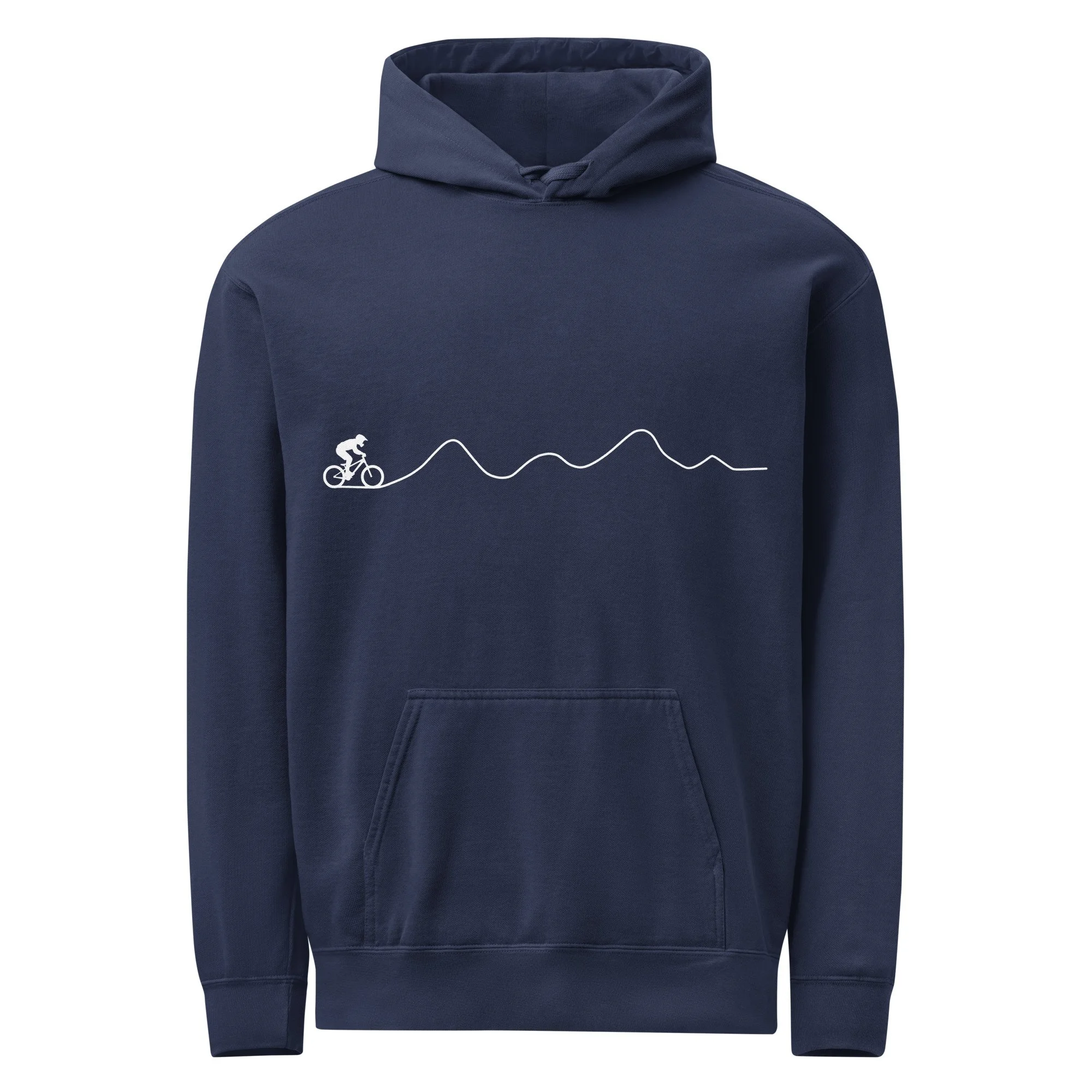 Minimalist Mountain Bike Hoodie
