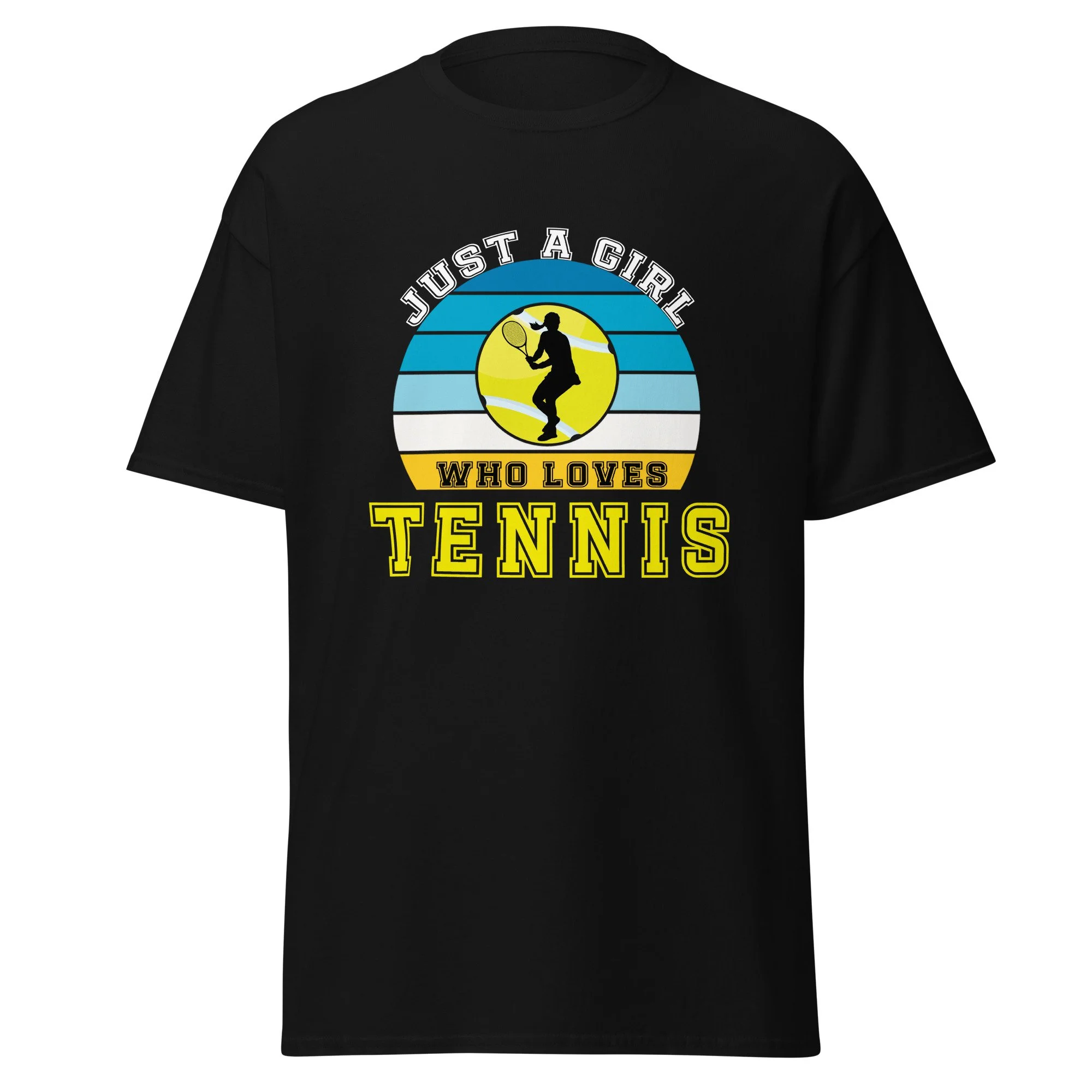 Just a Girl Who Loves Tennis Classic Cotton Sports Tee