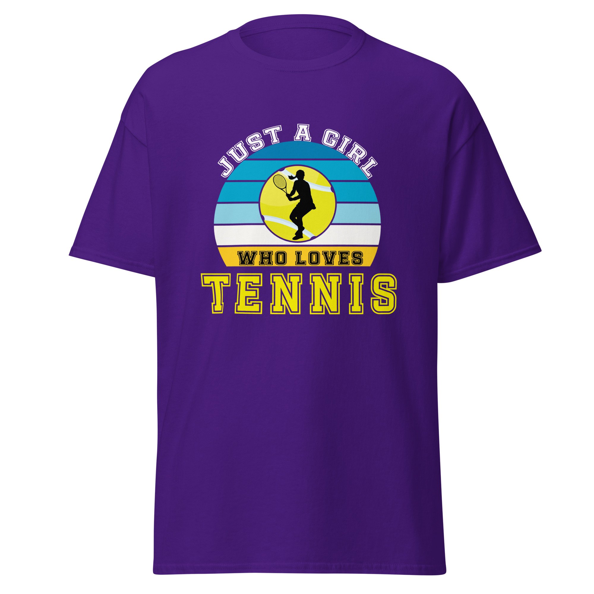 Just a Girl Who Loves Tennis Classic Cotton Sports Tee
