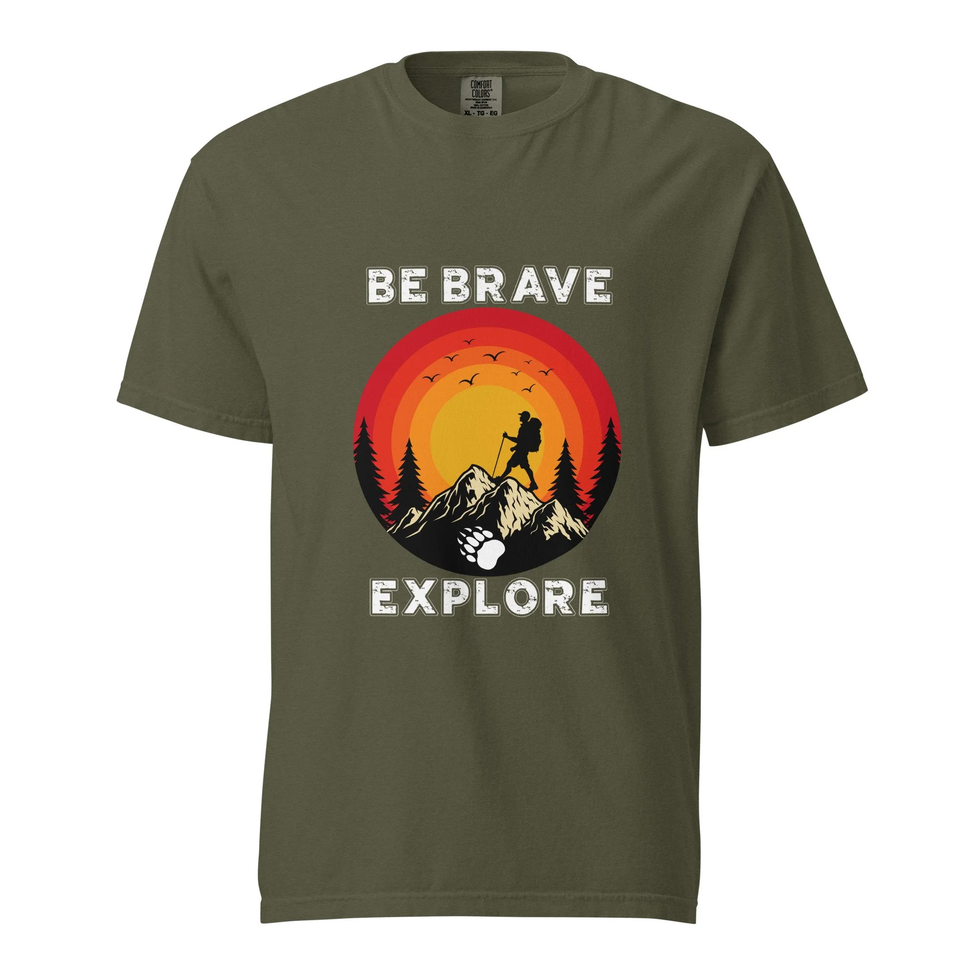 Be Brave Explore Comfort Colors Tee
