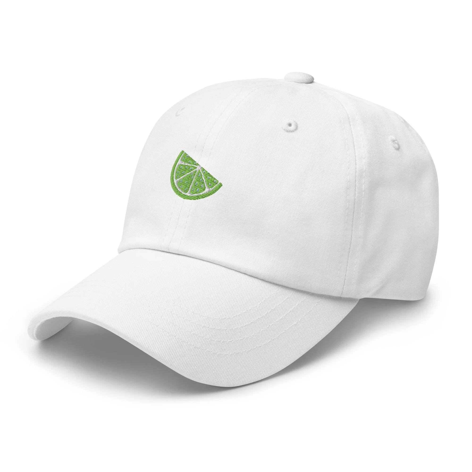 Embroidered Lime Wedge Ball Cap