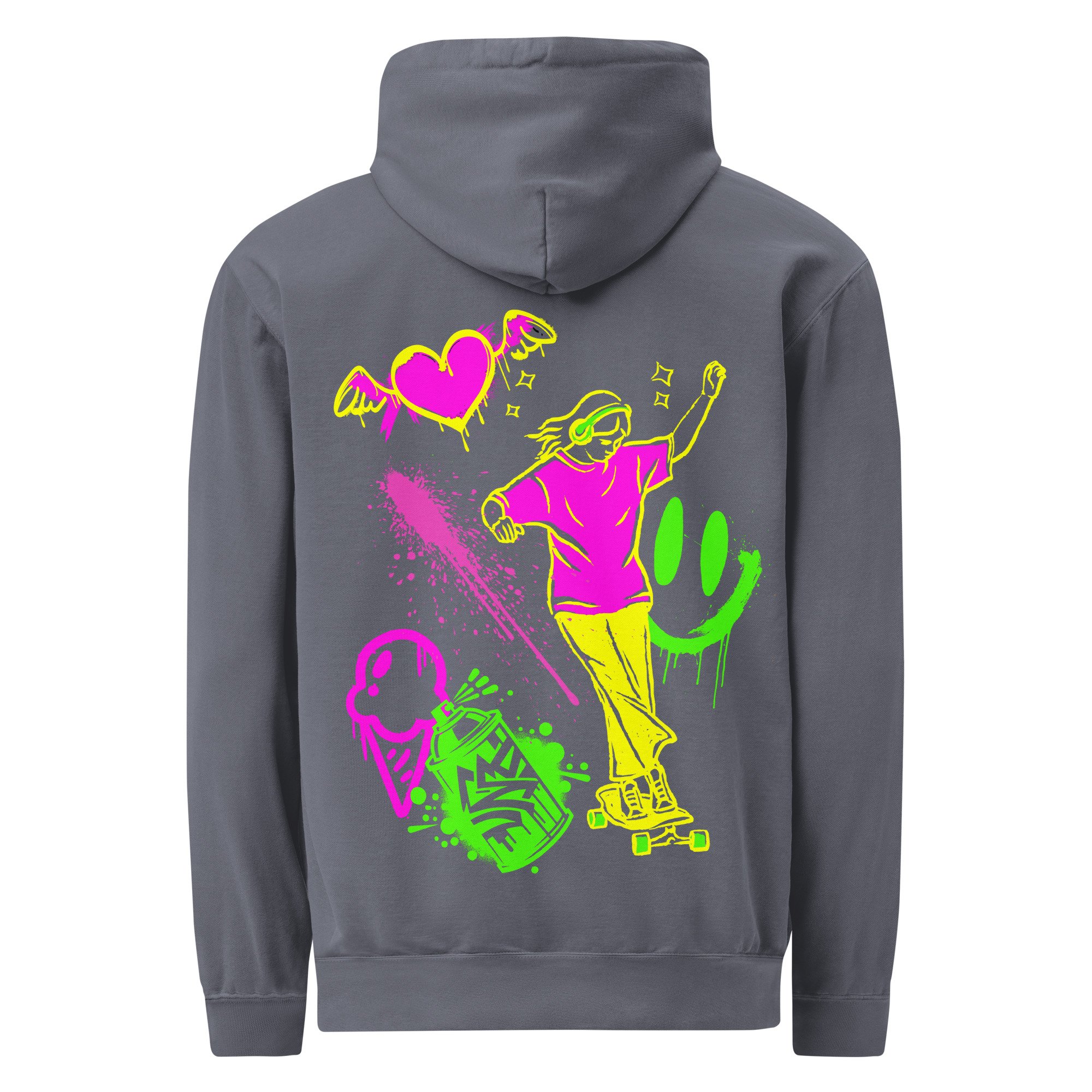 Graffiti Skateboarder Girl Hoodie