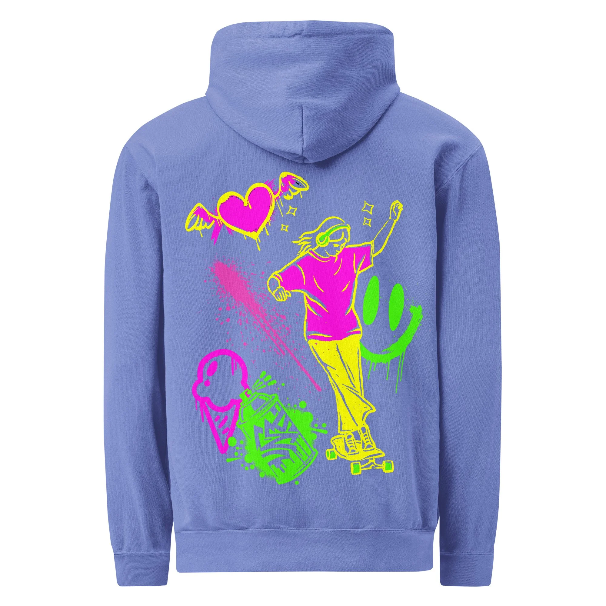 Graffiti Skateboarder Girl Hoodie